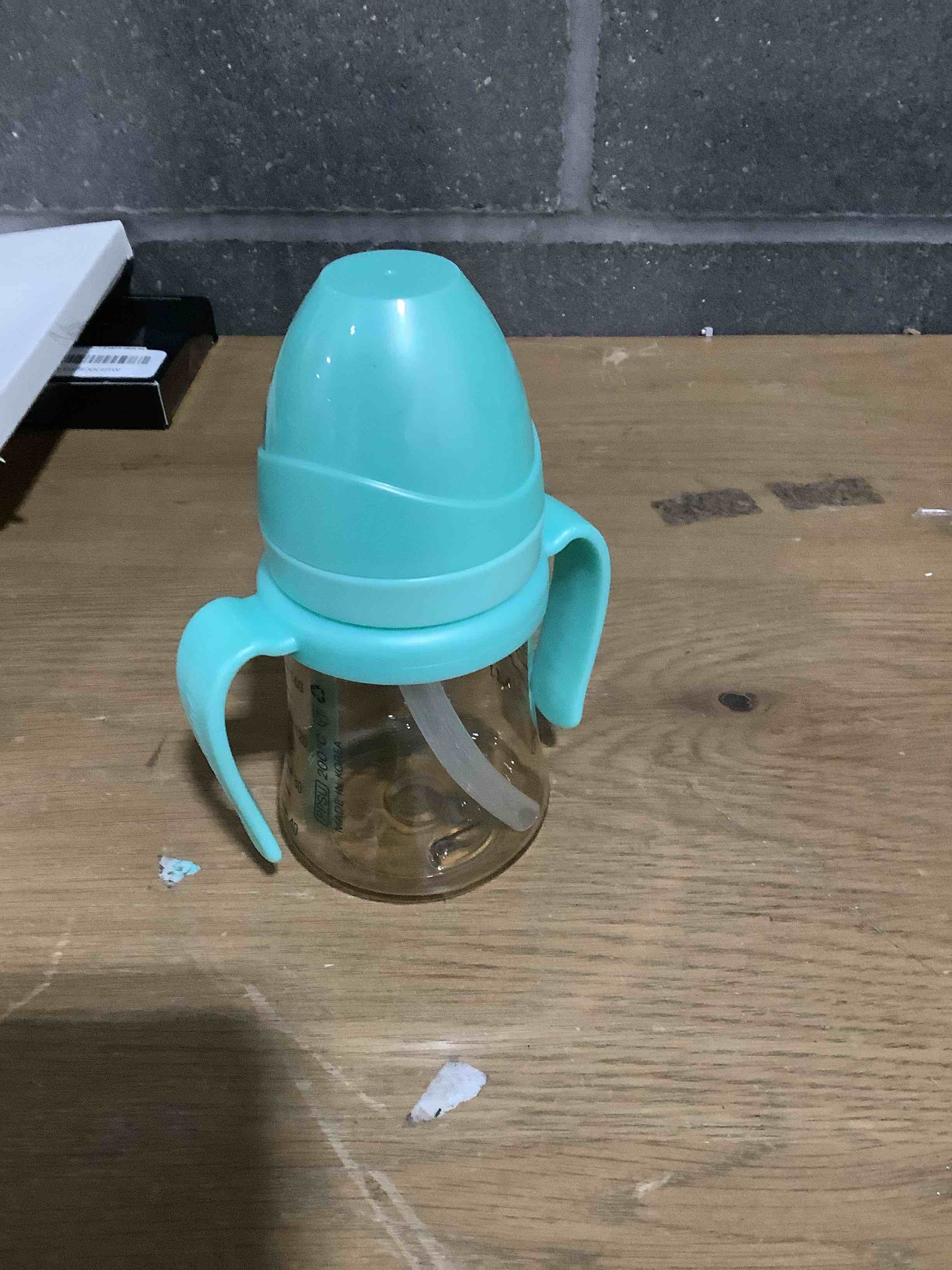 Condition photo showing Good Condition for GROSMIMI Spill Proof no Spill Magic Sippy Cup with Straw with Handle for Baby and Toddlers, Customizable, PPSU, BPA Free 6 oz (Aqua Green)