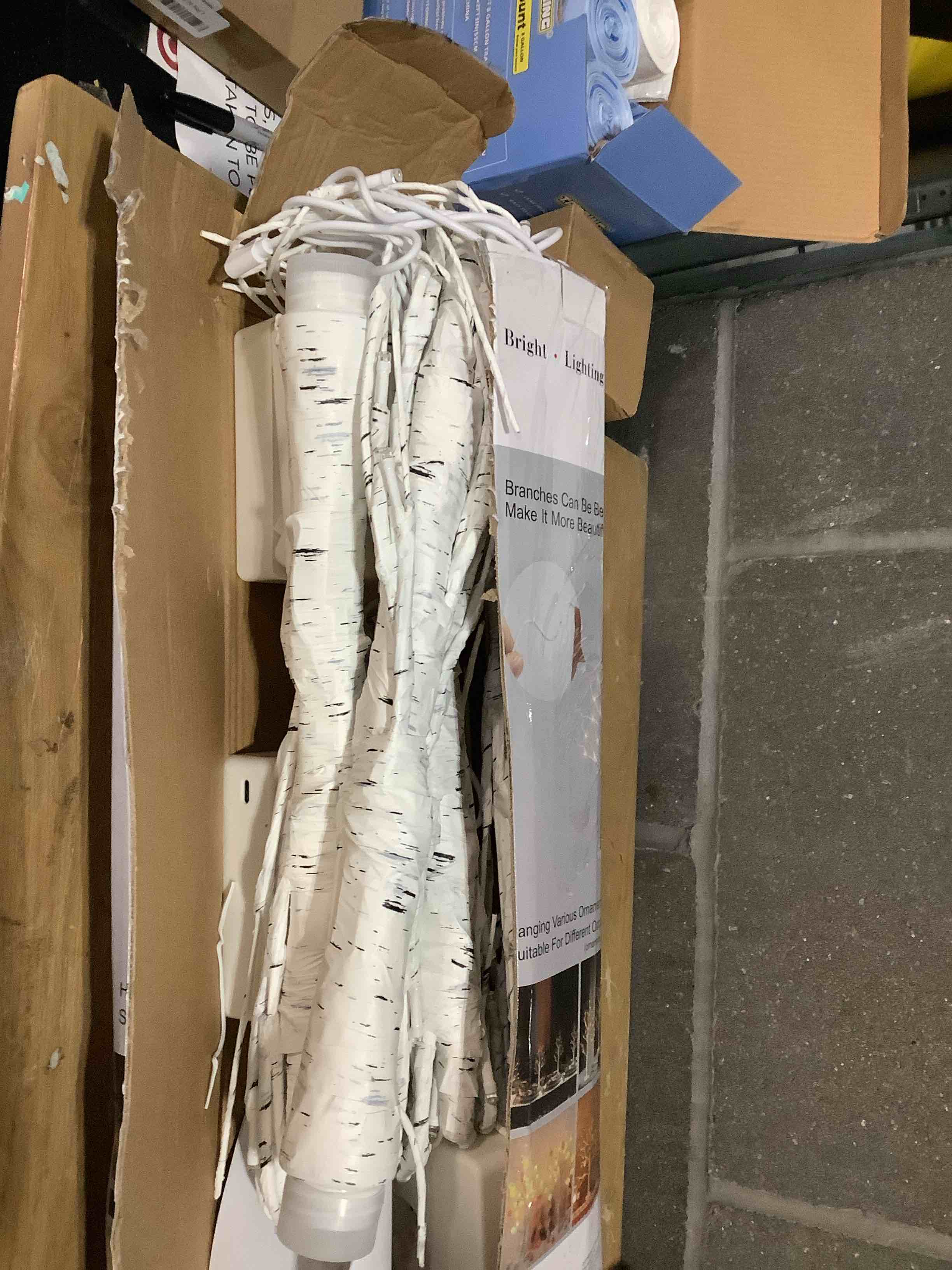 Condition photo showing Good Condition for EAMBRITE Home Decorations Light Up White Birch Tree Indoor Christmas Decor, 4 Pack Battery Operated/USB Lighted Tabletop Money Tree Lamp Led Lights Xmas Wedding Centerpiece Table Room (2 Ft) Birch Tree x4