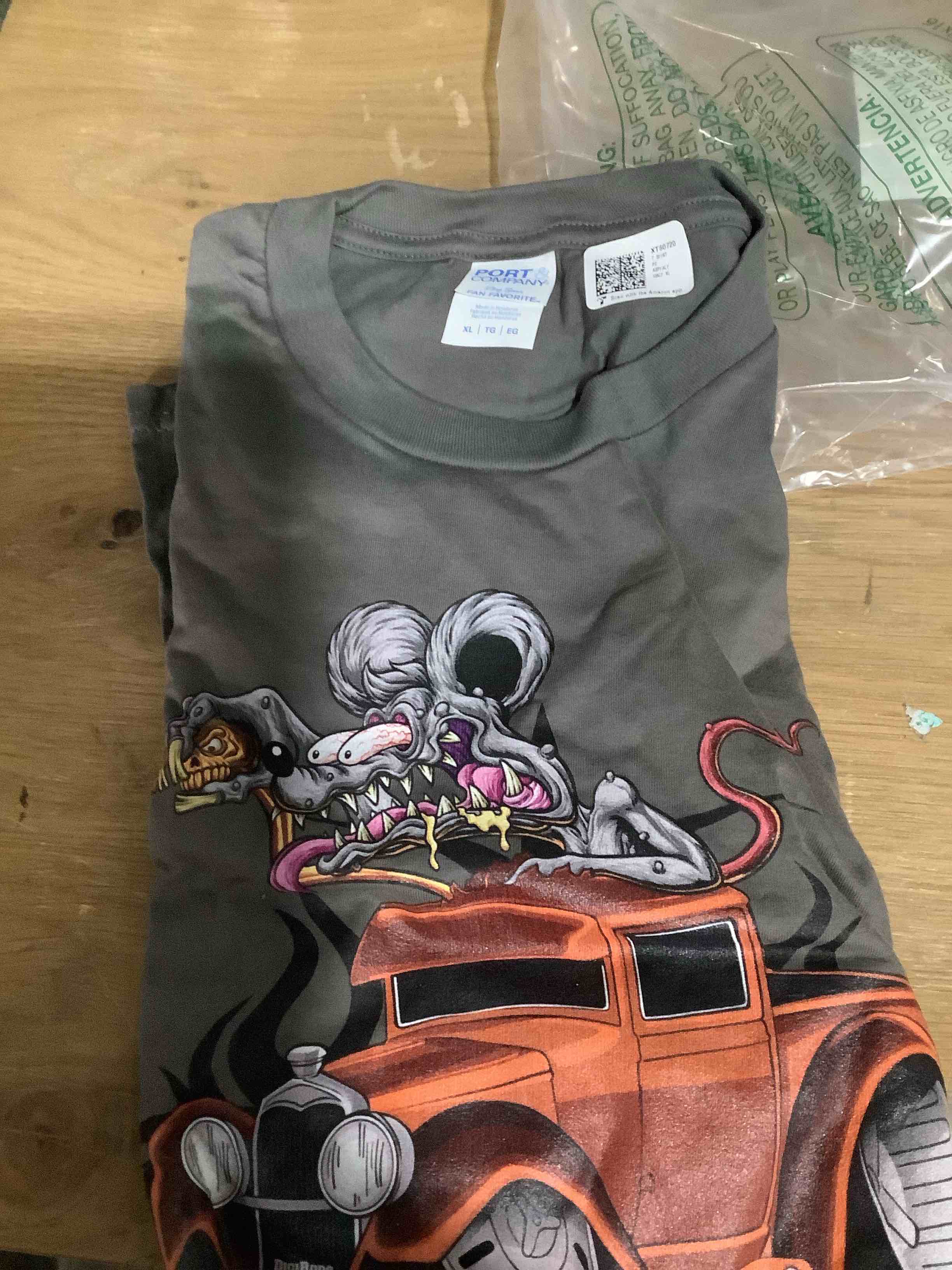 Condition photo showing New/Like New for DigiRods Rat Rod Racer 1930s Hot Rod Truck Cartoon Car T-Shirt