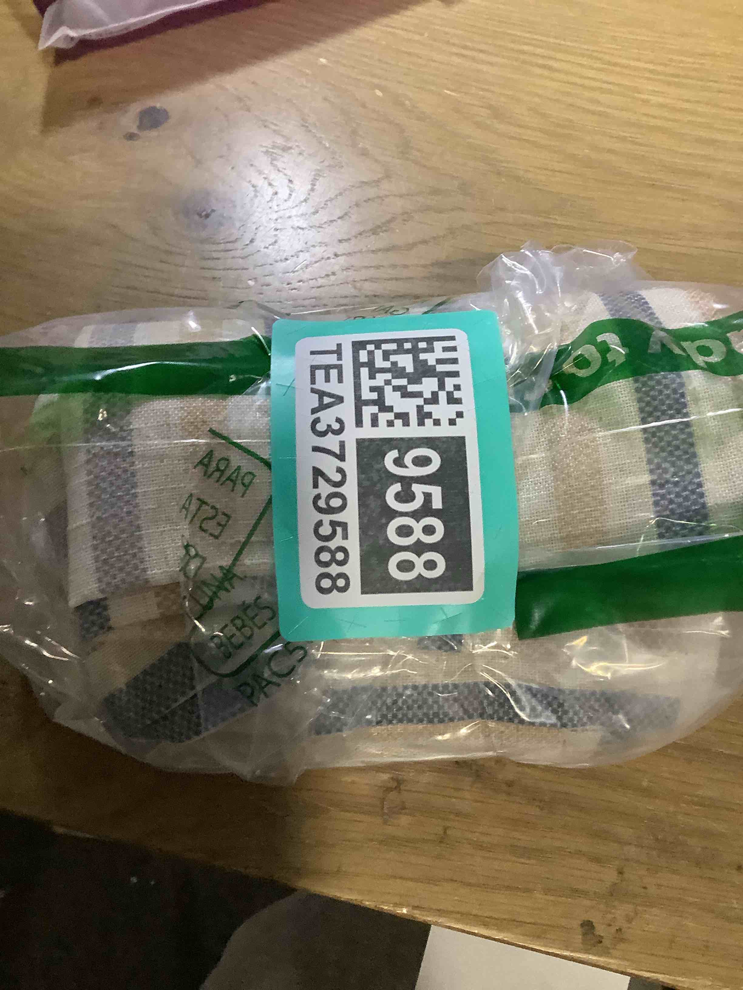 Condition photo showing Good Condition for jinchan Colorful Striped Linen Kitchen Curtains 24 Inch Christmas Tier Curtains Farmhouse Modern Cafe Small Window Treatments Light Filtering Rod Pocket for Living Room Bathroom 2 Panels Multi Blue 26"W x 24"L (Pack of 2) Rod Pocket Multi Blue