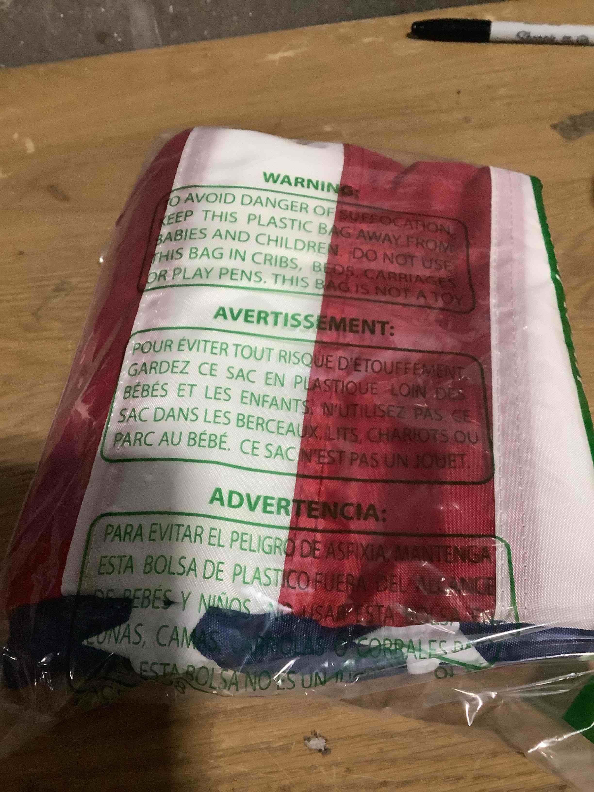 Condition photo showing Good Condition for American Flag Durable Nylon 3x5 Ft Outdoor Heavy Duty, Made in USA American Flags ,Longest Lasting Non Fading American Flags for Outside 3x5,Waterproof Embroidered American Flag, All Weather US Flags Use Outdoor High Wind,Tear Proof America Flag Sewn Stripes and Embroidered Stars Red Nylon-3X5FT