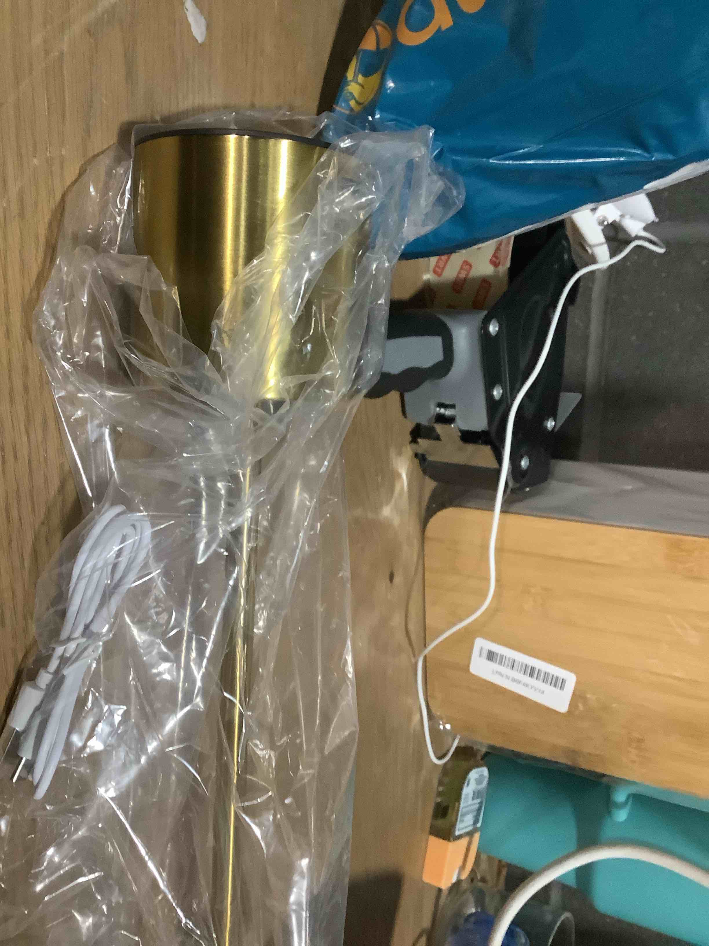 Condition photo showing Good Condition for Cordless Table Lamp Set of 2, Gold 5000mAh Rechargeable Battery Operated Lamps, Wireless 3 Color Dimmable Touch Lamp Table Light for Restaurant Dining Patio Outdoor, Home Decor Gold (Set of 2)