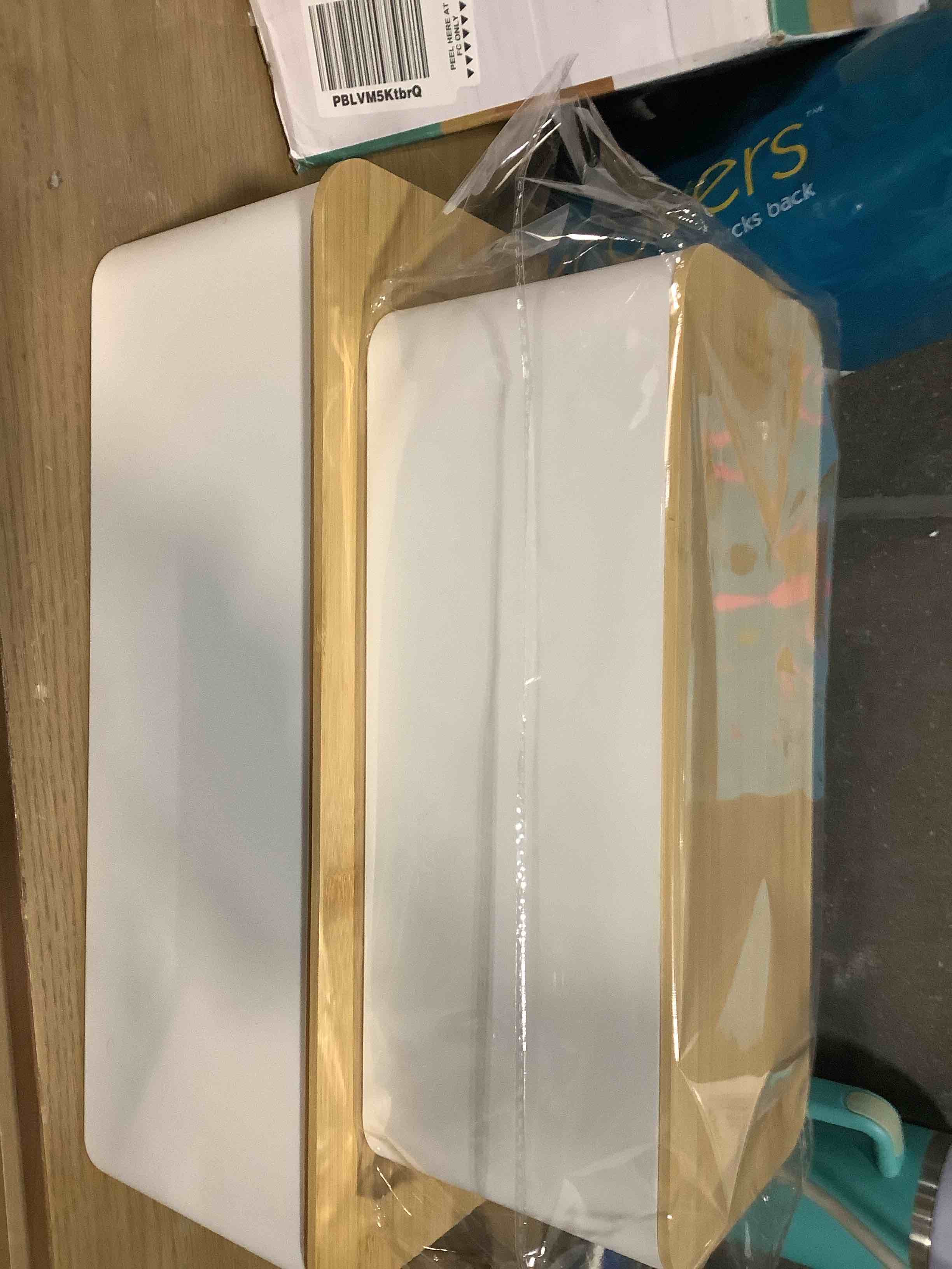 Condition photo showing New/Like New for 2 Pack Large Cable Management Box – Wooden Style Cord Organizer and Cover for TV Wires, Computer, Router, USB Hub and Under Desk Power Strip – Safe ABS Material and Baby-Pets Proof Lock (White)