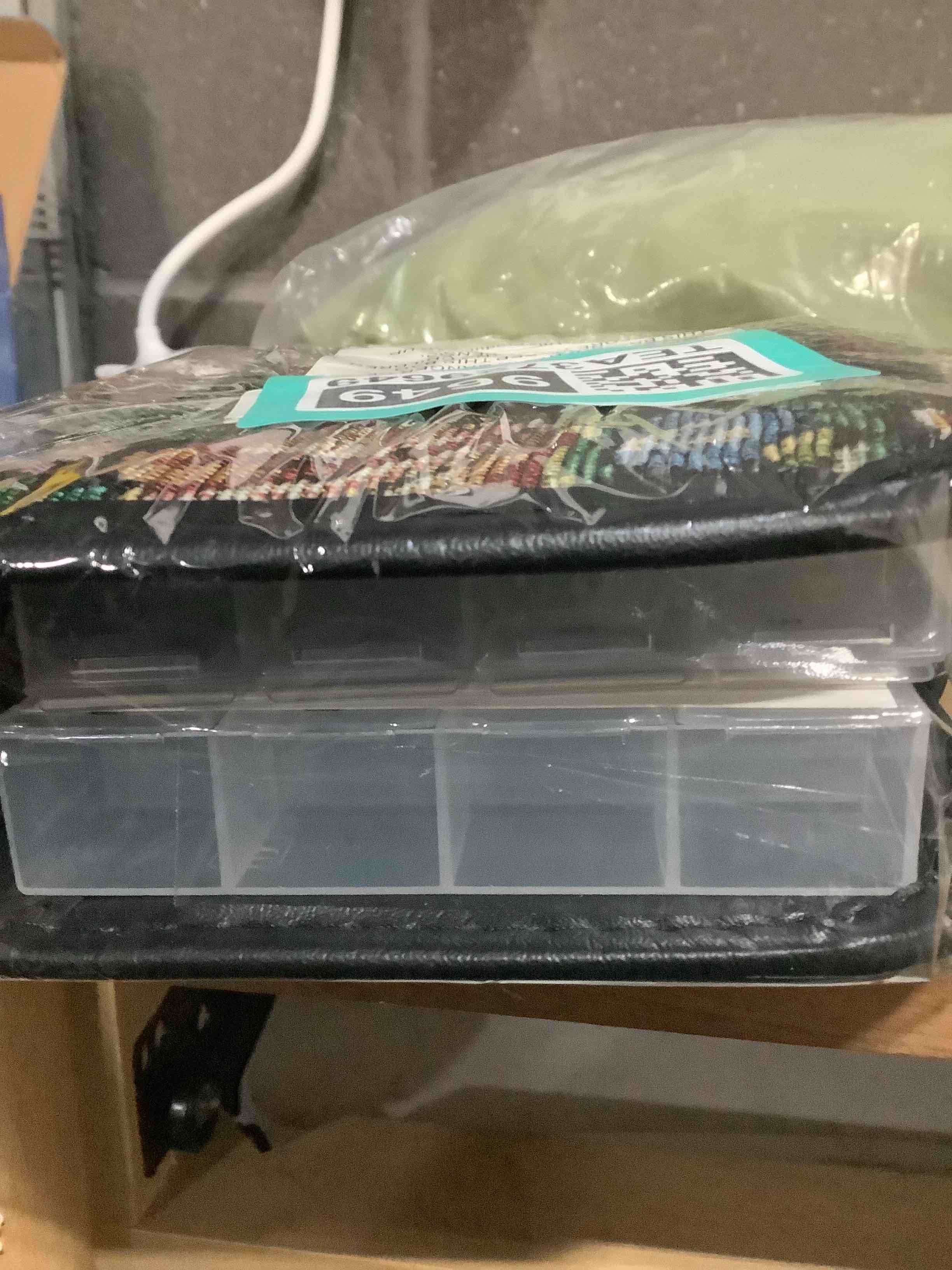 Condition photo showing Good Condition for Easy Comforts 14 Day Pill Holder, Travel Case Medication Reminder Pill Box with Detachable Comparents, Tapestry