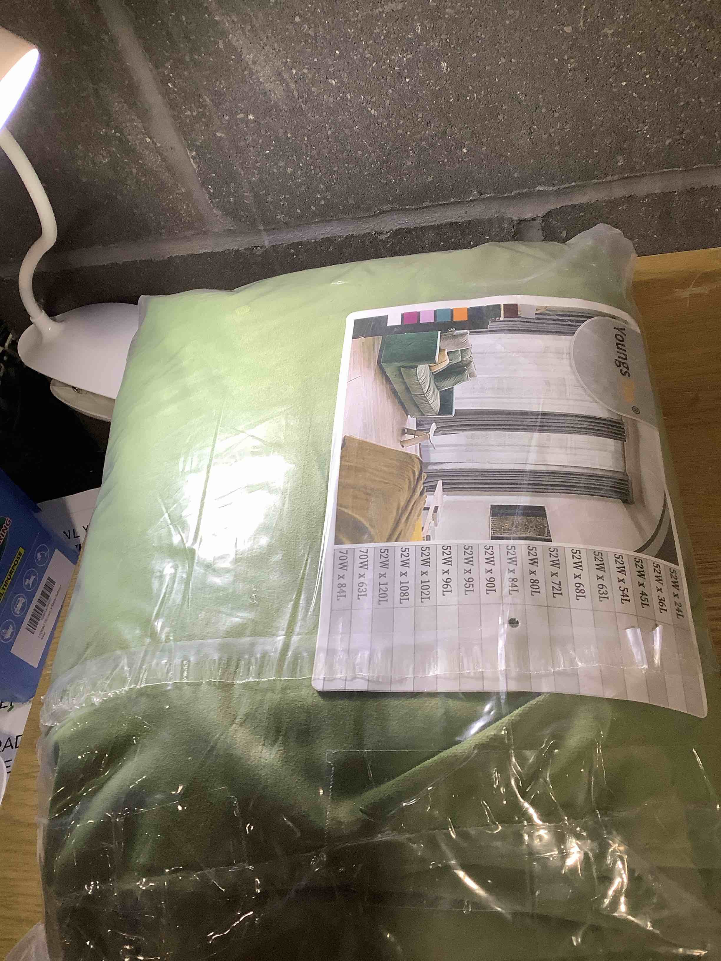 Condition photo showing Good Condition for YoungsTex Sage Green Velvet Curtains for Living Room Spring Decor, 84 Inches Long Vintage Drapes with Grommet Thermal Insulated Window Treatments Privacy for Dining Bedroom, 2 Panels, 52 X 84 Inch 52"W x 84"L (Pack of 2) Sage Green