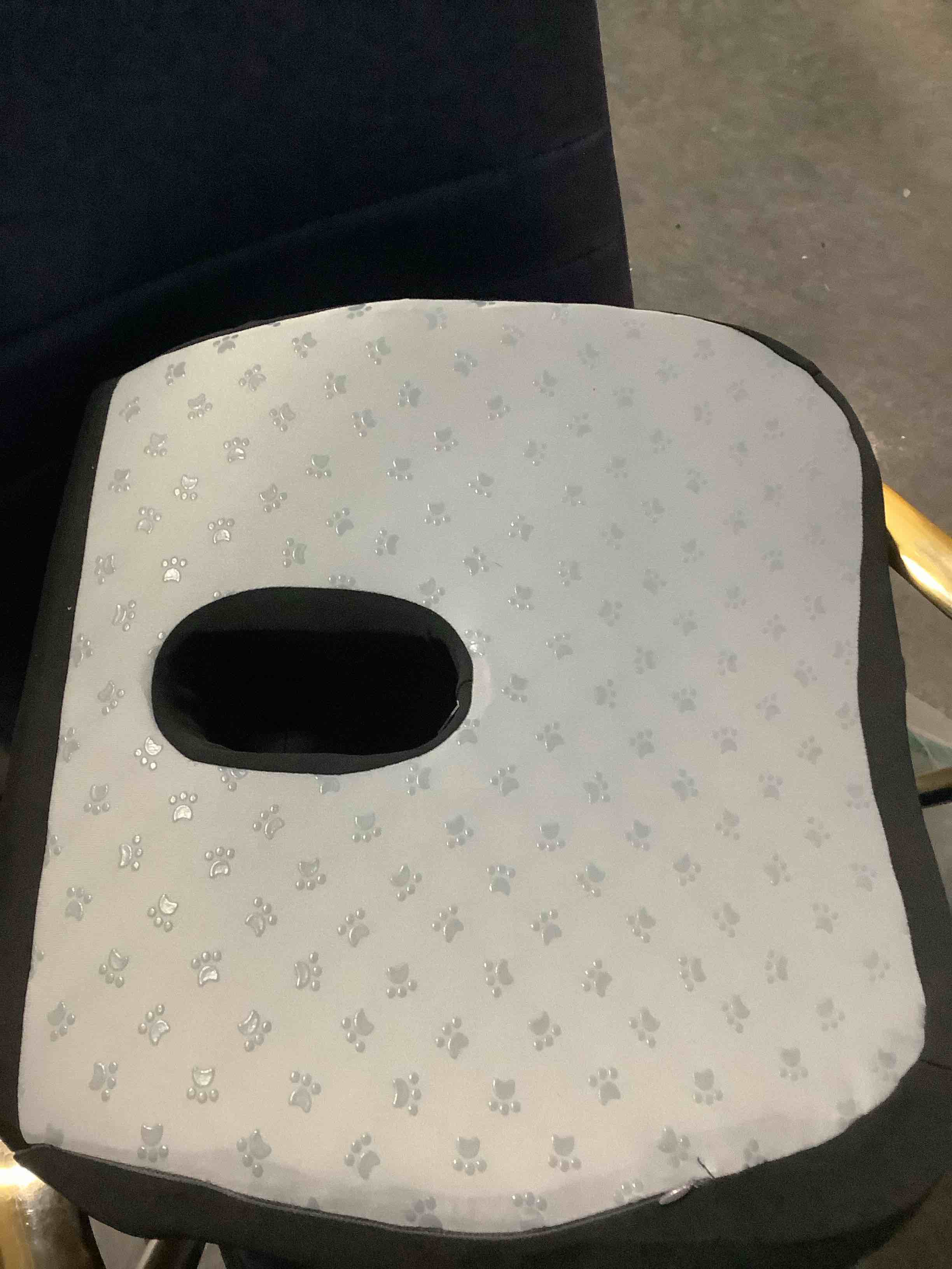 Condition photo showing New/Like New for Seat Cushion with Back Support,Lumbar Support Pillow for Office Chair,office chair cushion for Sciatica and Hemorrhoid Relief,Tailbone Pain?Memory Foam Seat Cushion with L-Shaped Ergonomic Design