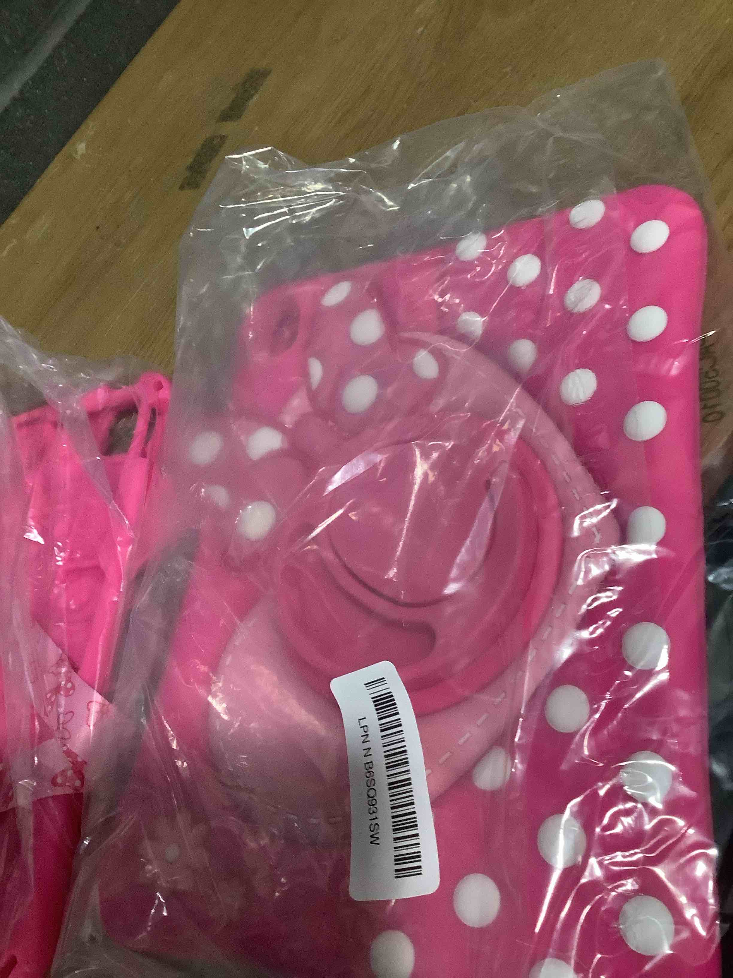 Condition photo showing New/Like New for Boaretiu Kids Case for iPad A16 11th Generation 11 Inch 2025/for iPad 10th Gen 2022 10.9 Inch - Cute Girly Cartoon Soft 3D Bow Heart Dot Silicone Cover with Strap & Rotating Stand for Girls Teens for iPad 10th/for iPad A16 11th Gen