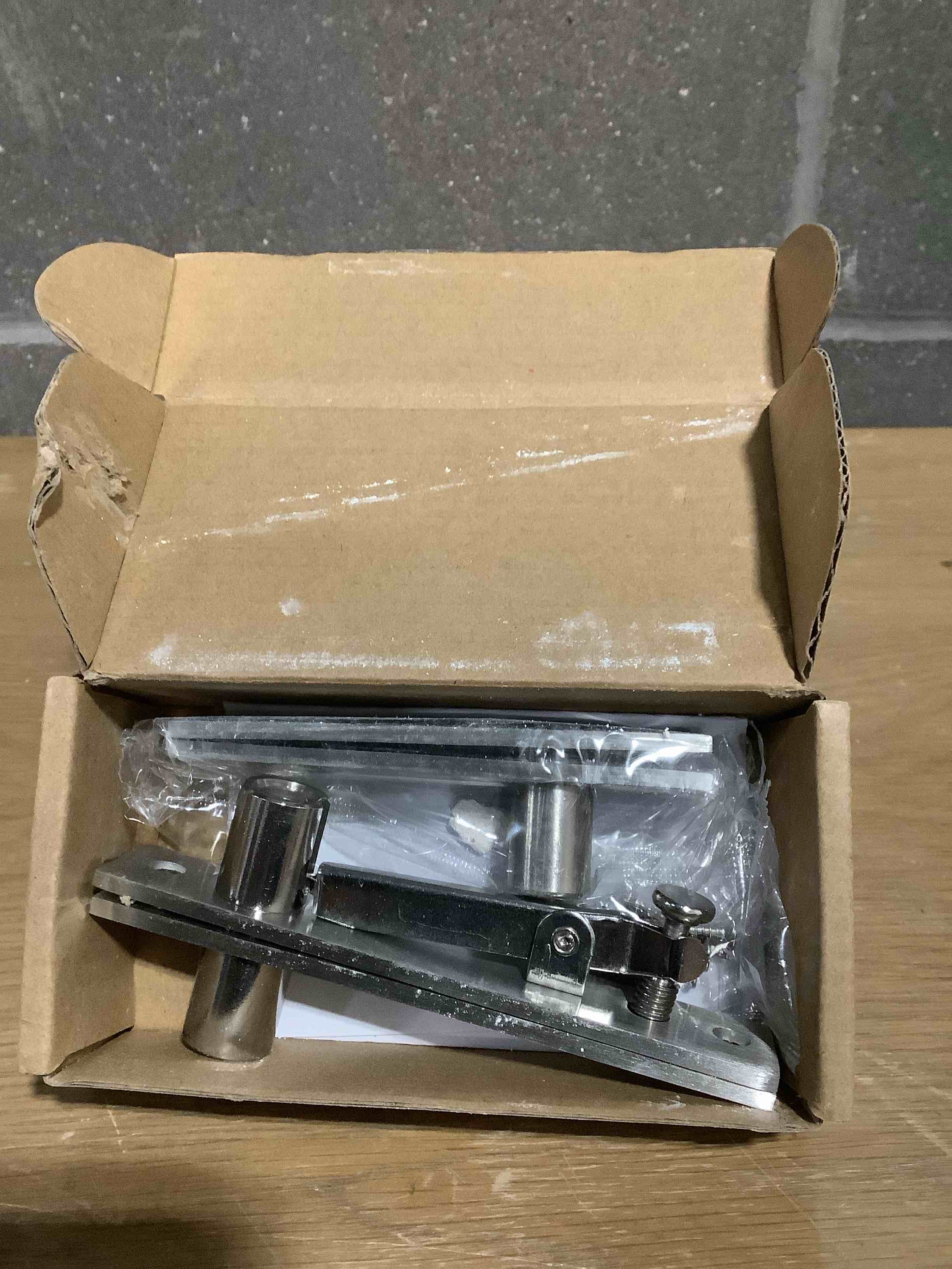 Condition photo showing Good Condition for Door Hinges 1 Pack Pivot Hinge Hidden Door Hinge Invisible Hinges Rotating Bookcase Door Heavy Duty Secret 360 Degree Stainless Steel Brushed Nickle