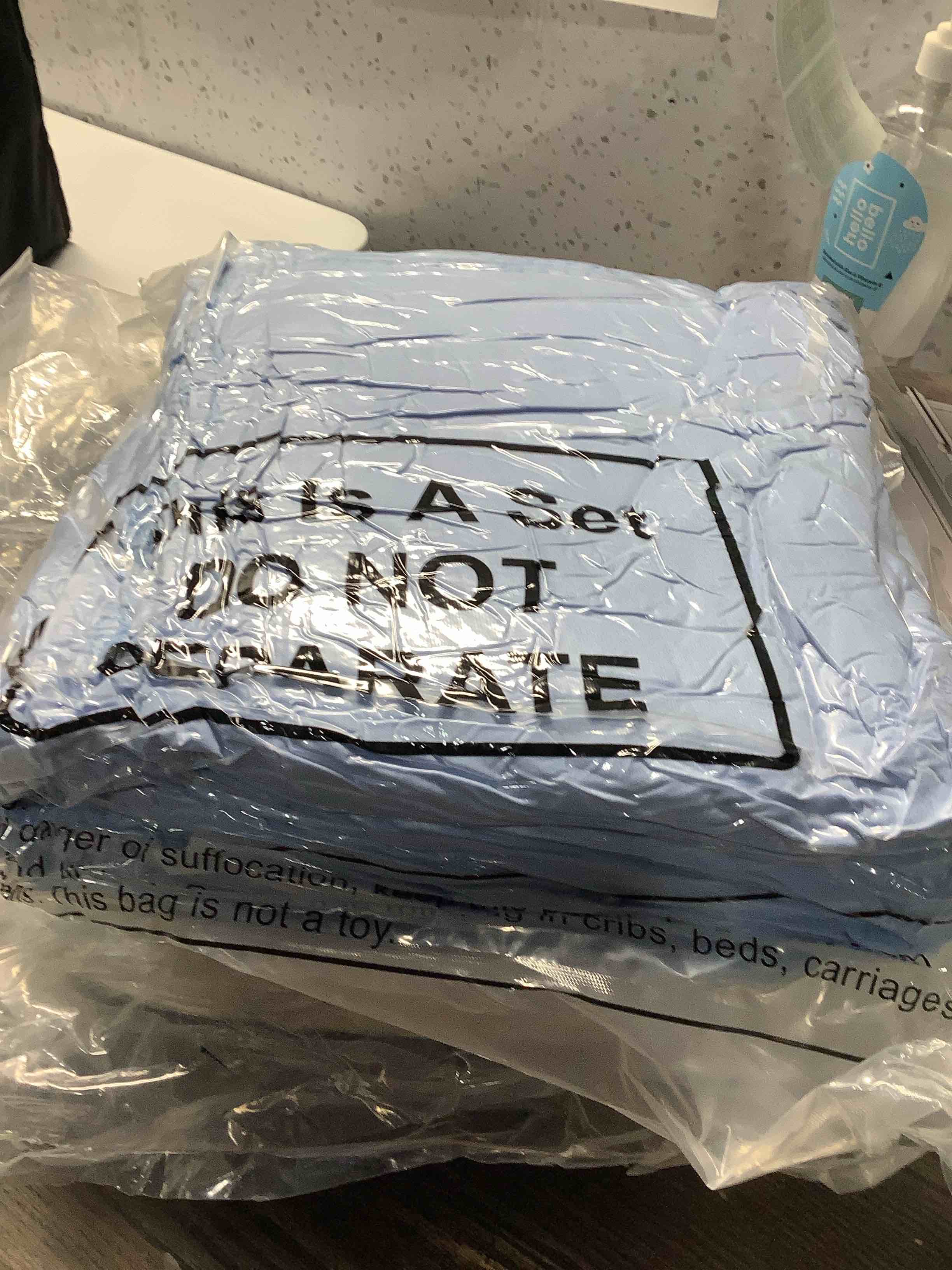 Condition photo showing New/Like New for Newwiee 24 Pcs Fleece Throw Blankets Bulk 50 x 60 in Outdoor Wedding Guest Gifts Soft Lightweight Sleepover Party Lap Blankets Pet Sofa Couch Home Office Donation Homeless (Mist Blue/White) Mist Blue/White 24