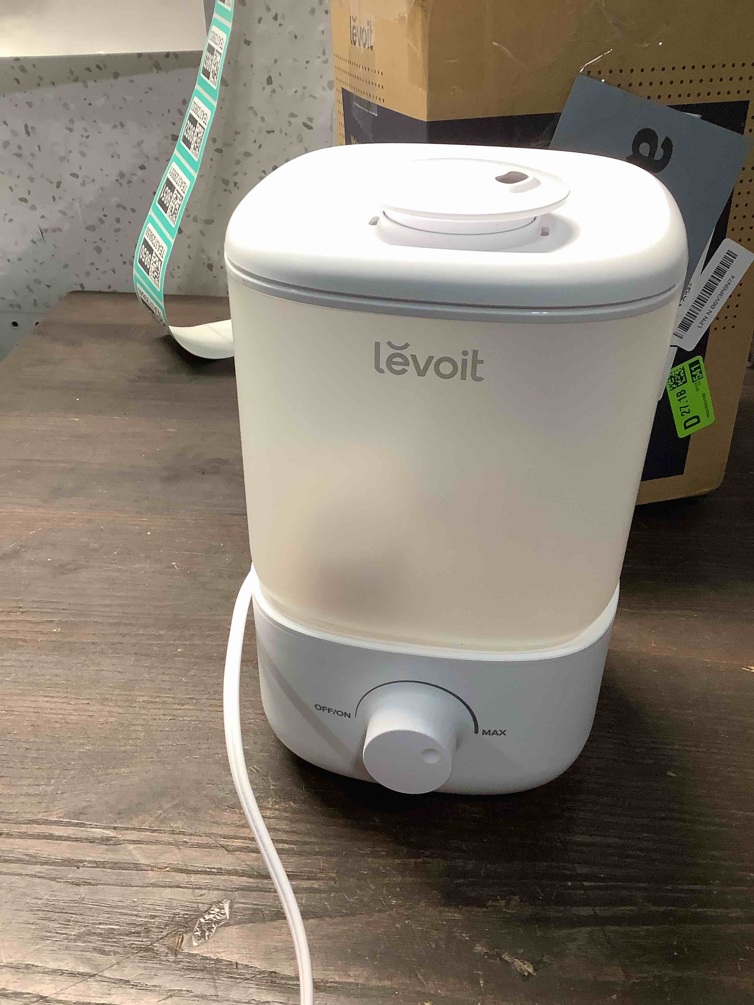 Condition photo showing Good Condition for LEVOIT Top Fill Humidifiers for Bedroom, 2.5L Tank for Large Room, Easy to Fill & Clean, 28dB Quiet Cool Mist Air Humidifier for Home Baby Nursery & Plants, Auto Shut-off for Safety, 25H