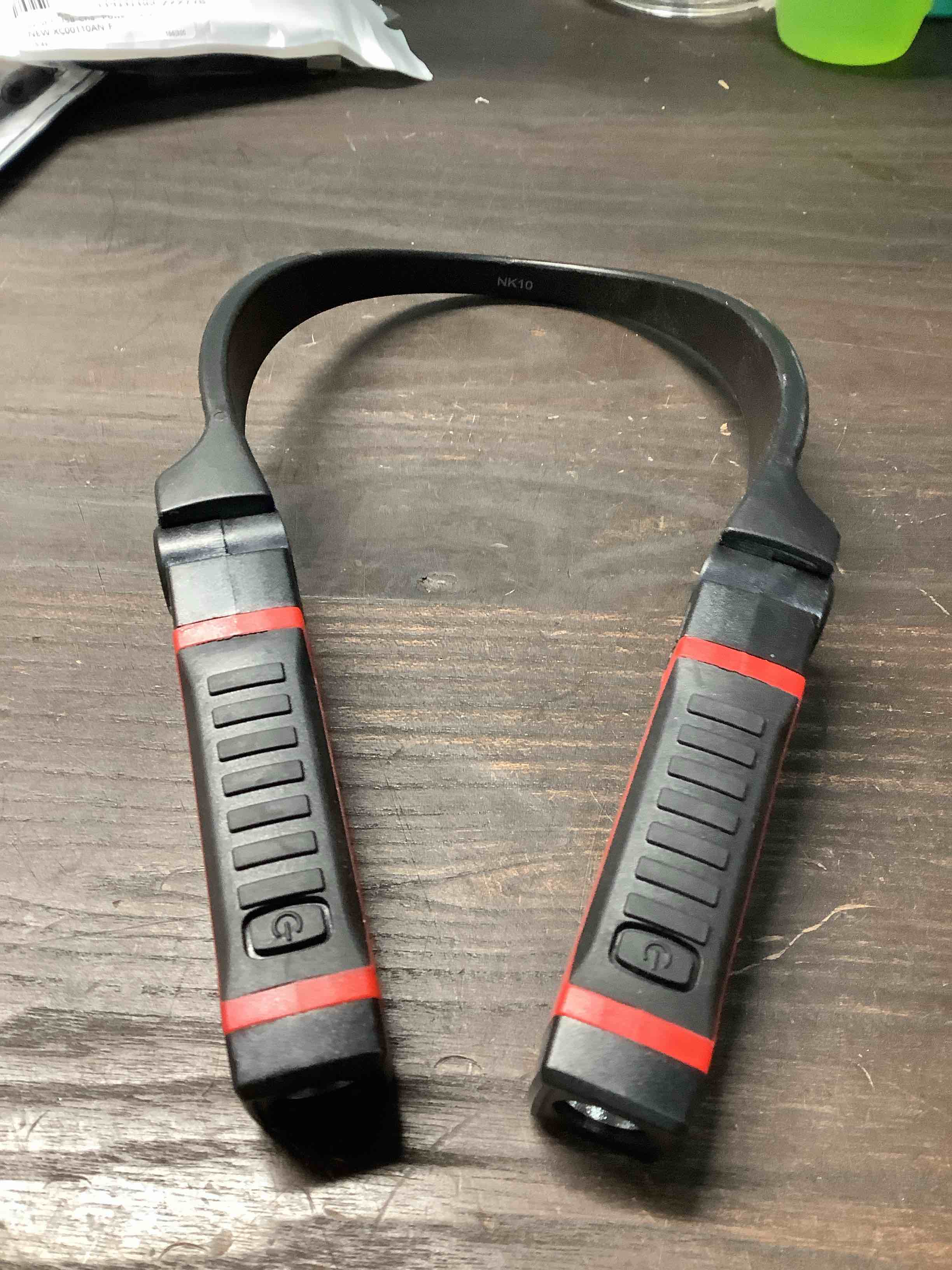 Condition photo showing As Is for EZRED Bright NK10 ANYWEAR Neck Light for Hands-Free Lighting, Red and Black, Perfect Light for Mechanics, Camping, Hunting, DIY Projects, Reading