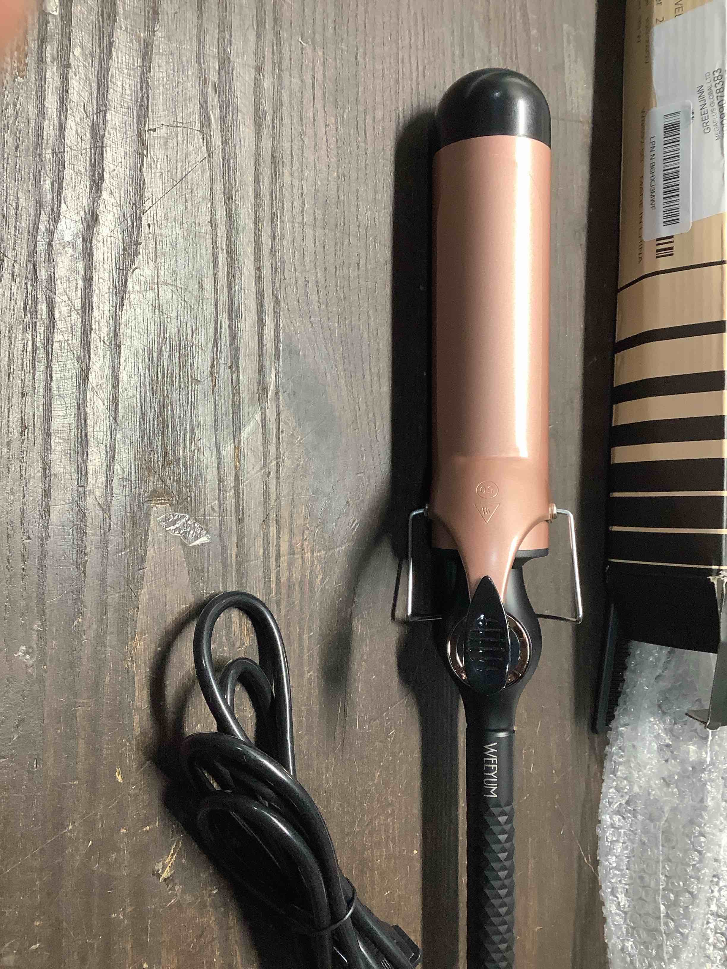 Condition photo showing Good Condition for Large Curling Iron 2 Inch, Ceramic Long Barrel Hair Curling Wand, Hair Styling Tool, Dual Voltage, LCD Display, Black 2 inches