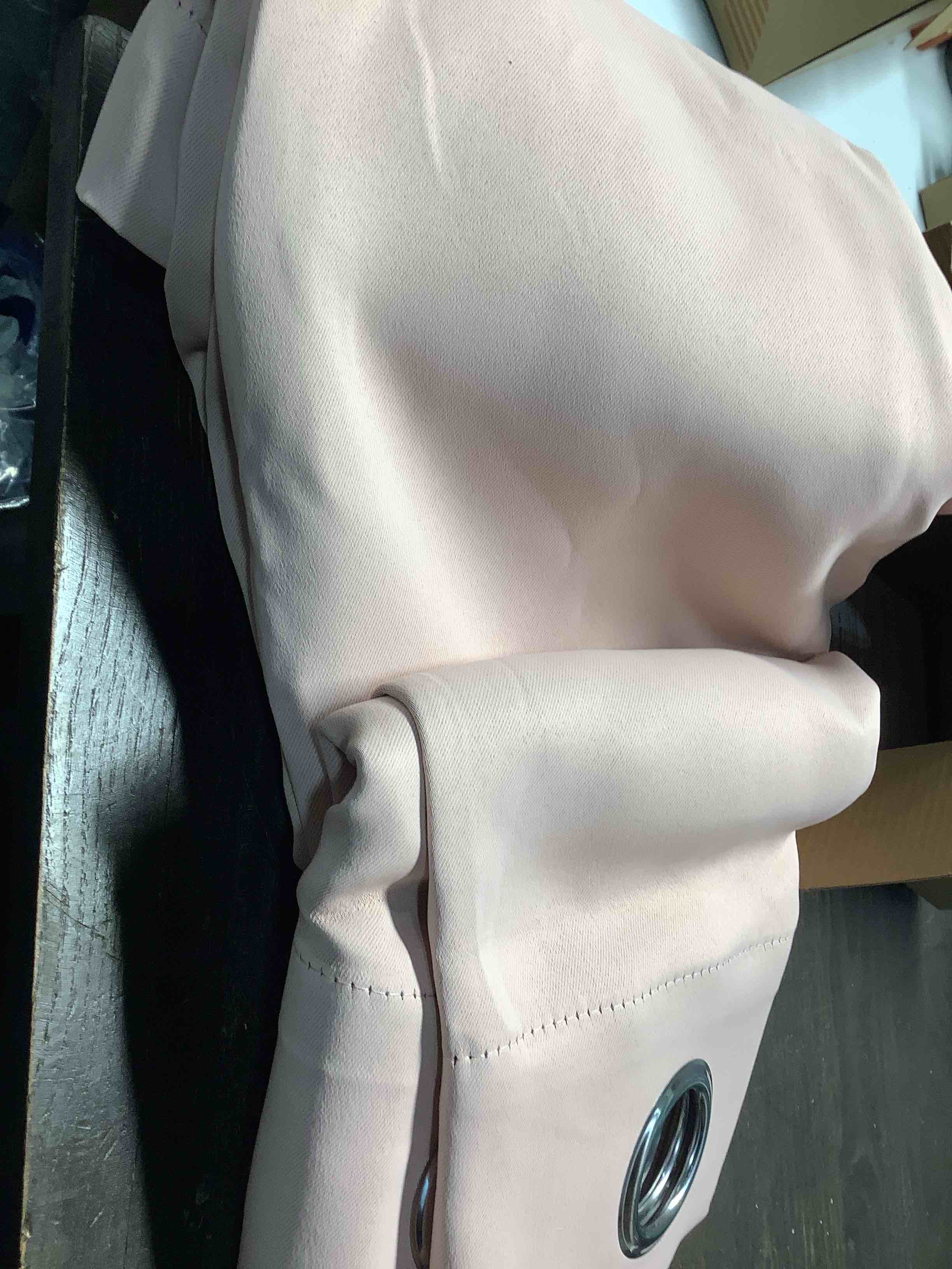 Condition photo showing Good Condition for MIULEE Baby Pink Blackout Curtains for Girls Bedroom Living Room 63 Inches Long 2 Panels, Nursery Thermal Insulated Room Darkening Drapes Solid Grommet Top Noise Reducing Window Curtains 40x63 Inch 40"W x 63"L (Pack of 2) Baby Pink