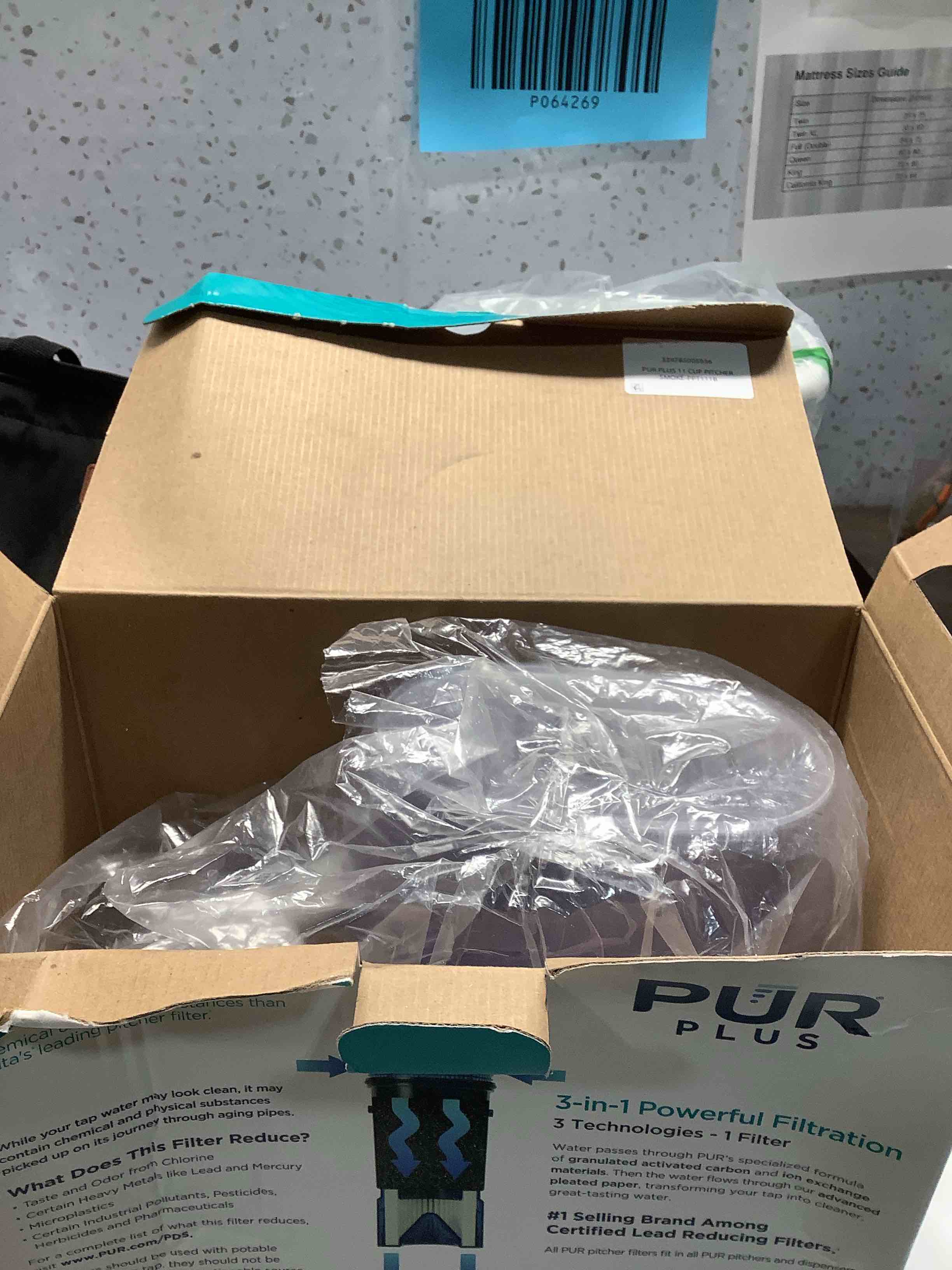 Condition photo showing Good Condition for PUR Plus 11-Cup Water Pitcher, 1 Lead-Reducing Filter, Cleaner, Great-Tasting Water, Dishwasher Safe, Powerful Filtration, Filter Change Light Indicator, LockFit Cap Design - Sage