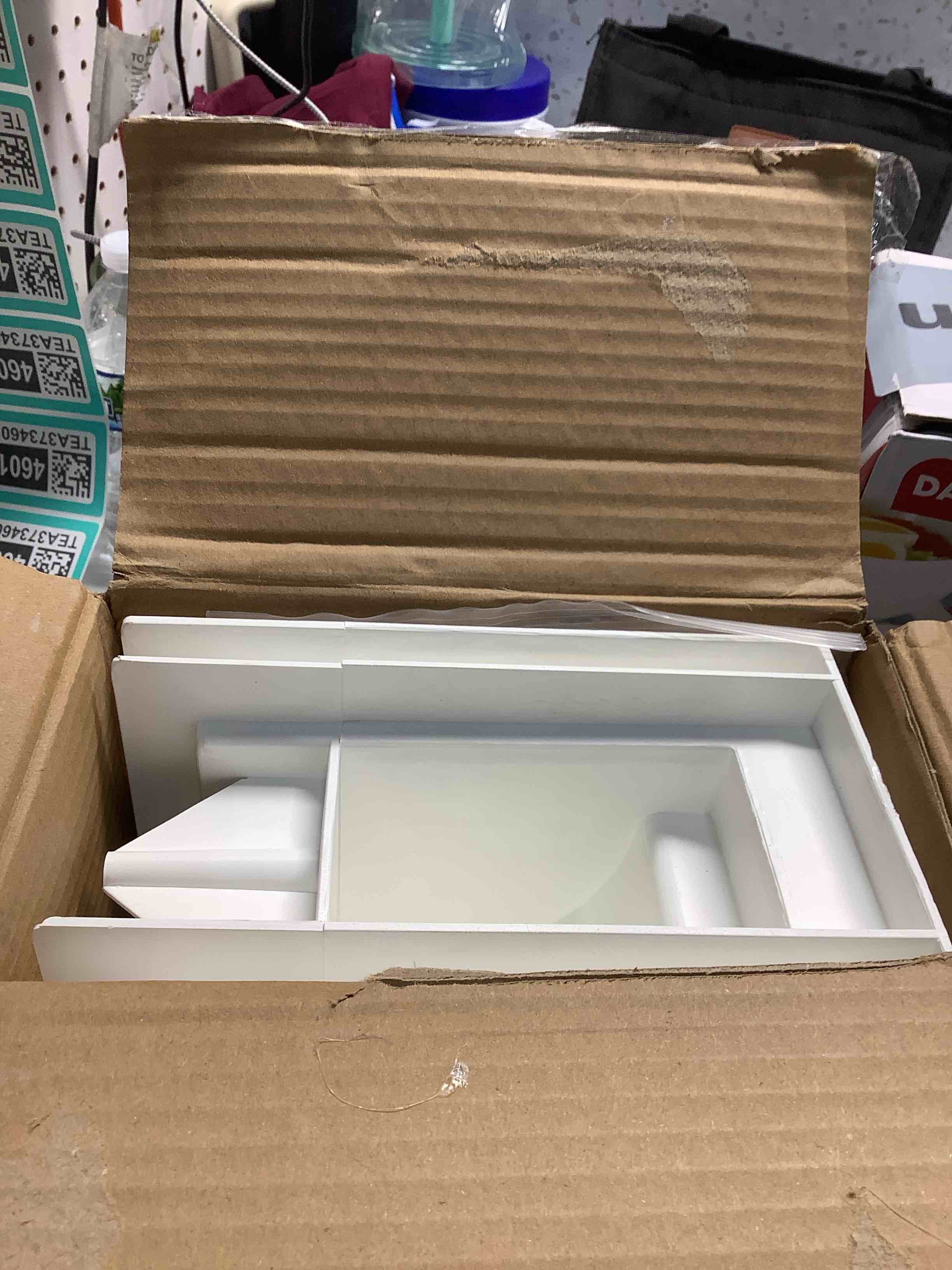 Condition photo showing Good Condition for Mayne Newport Plus Double Arm Mail Post - White - 8in L x 41.3in W x 56.5in H - Post & Arm Included (5814-W)