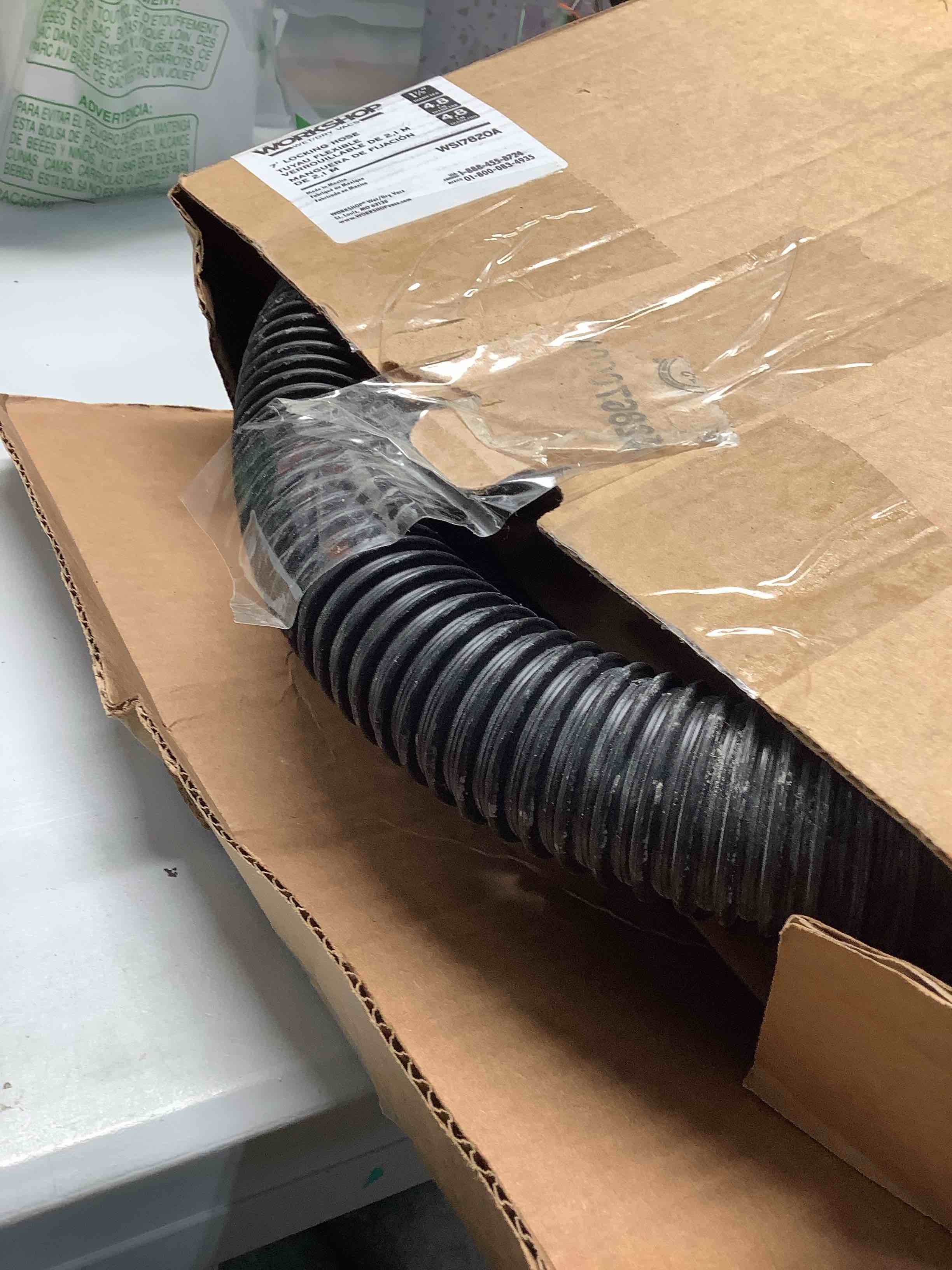 Condition photo showing Good Condition for WORKSHOP Wet/Dry Vacs Vacuum Accessories WS17820A Wet/Dry Vacuum Hose, 1-7/8-Inch x 7-Feet Locking Wet/Dry Vac Hose for Wet/Dry Shop Vacuums , Black (B00FX35WR0)