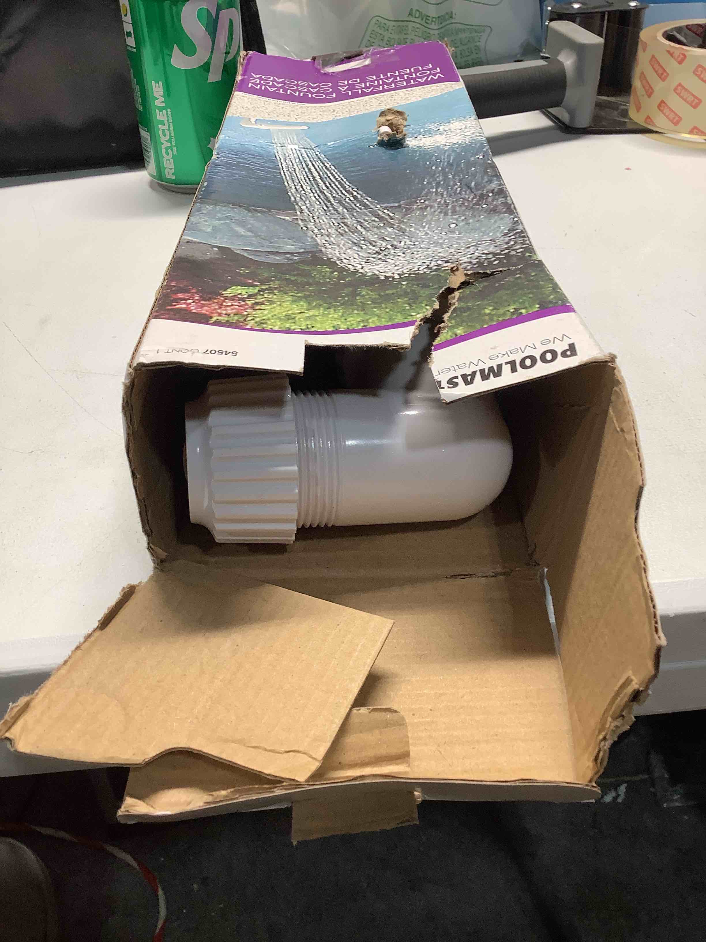 Condition photo showing Good Condition for Poolmaster 54507 Spa and Swimming Pool Waterfall Fountain, For Pools with 1.5-Inch Threaded Return Fitting, Medium, Multicolor