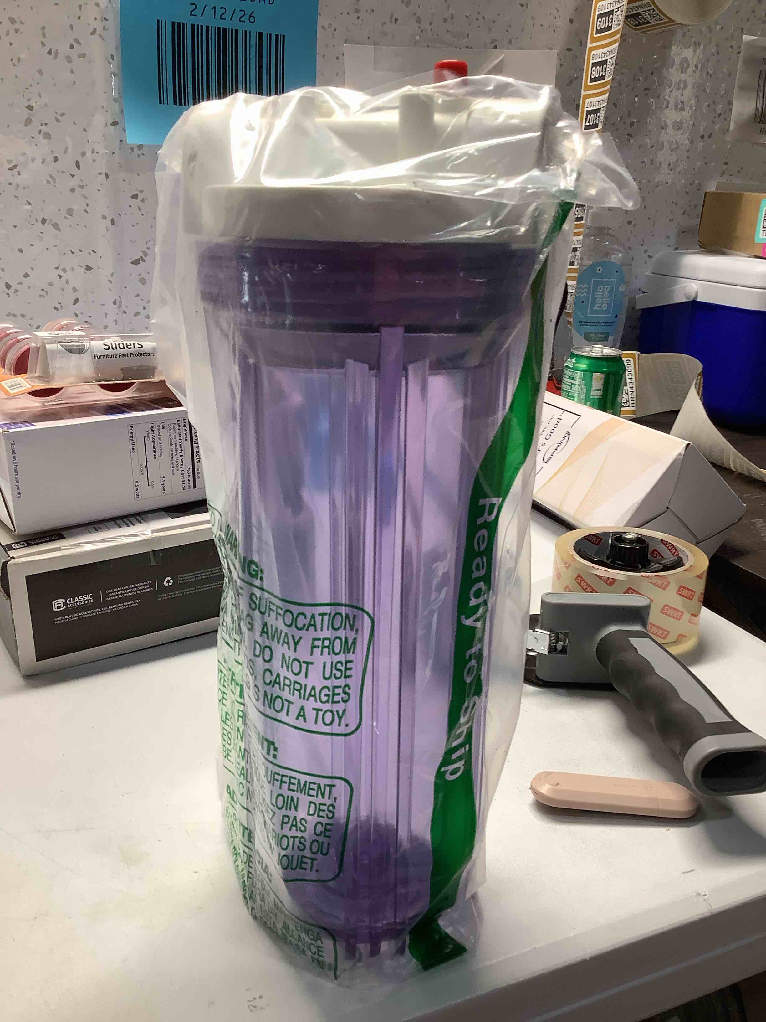 Condition photo showing Good Condition for Hydronix HF2-10CLWH12, 10" Clear Housing with White Flat Cap For RO & Filtration Systems, 1/2" Ports