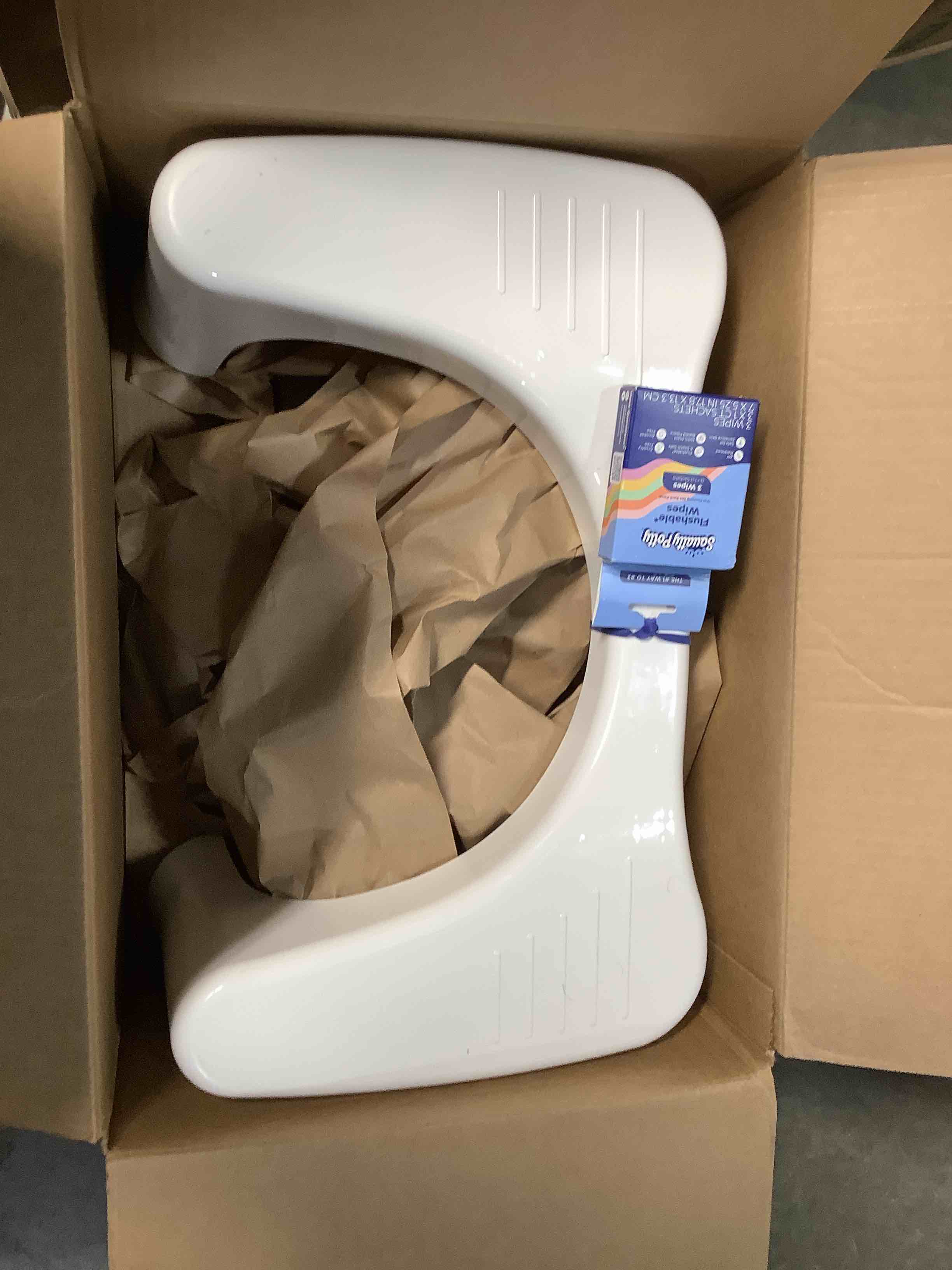 Condition photo showing Good Condition for Squatty Potty Simple Curve Bathroom Toilet Stool 7" White