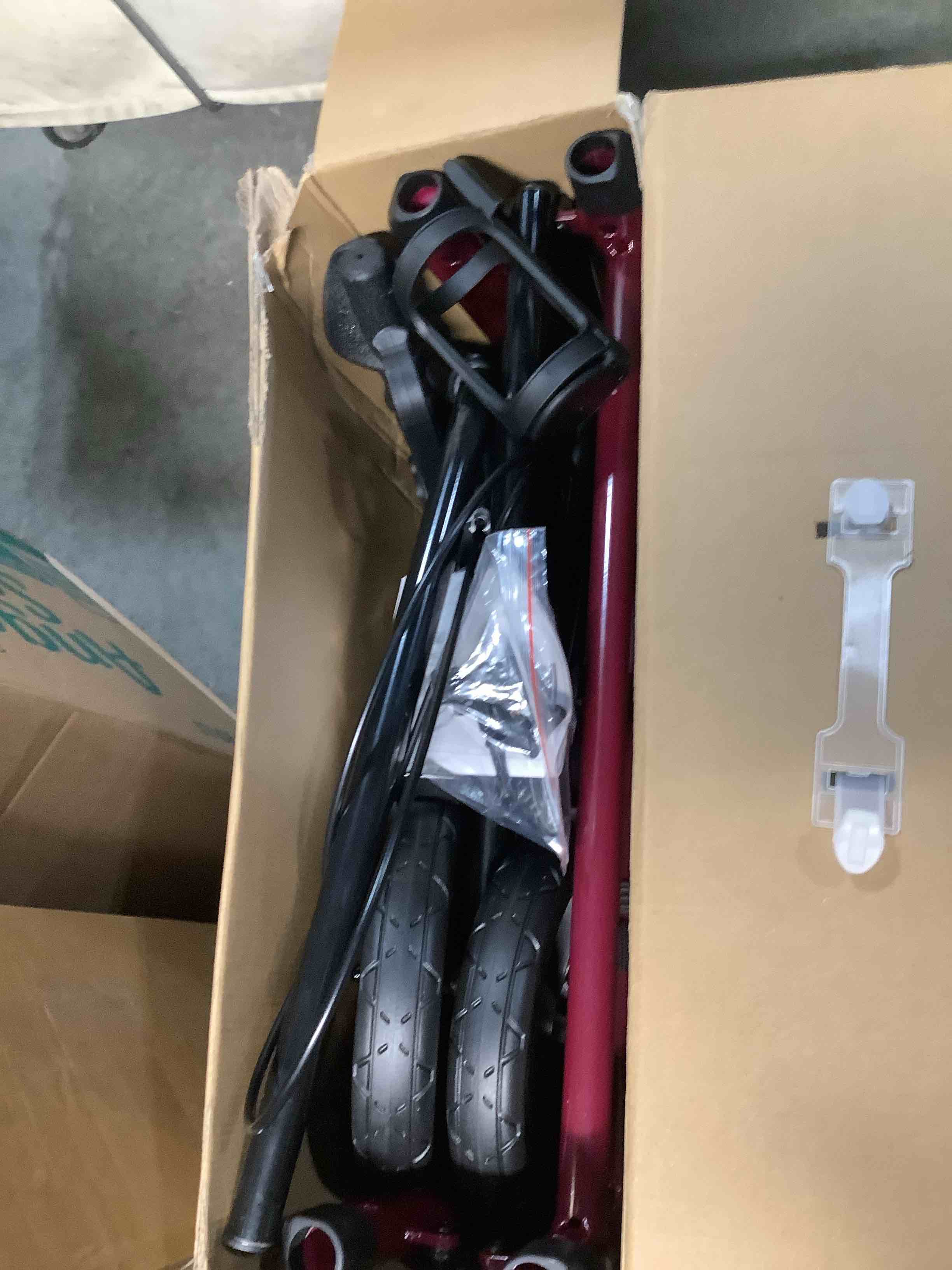 Condition photo showing Good Condition for HOMLAND Walkers for Seniors with Seat, Foldable Rollator Walker, Reinforced Aluminum Frame, 8" Big Rubber Wheels for All Terrain, Height Adjustable Lightweight Rolling Walker
