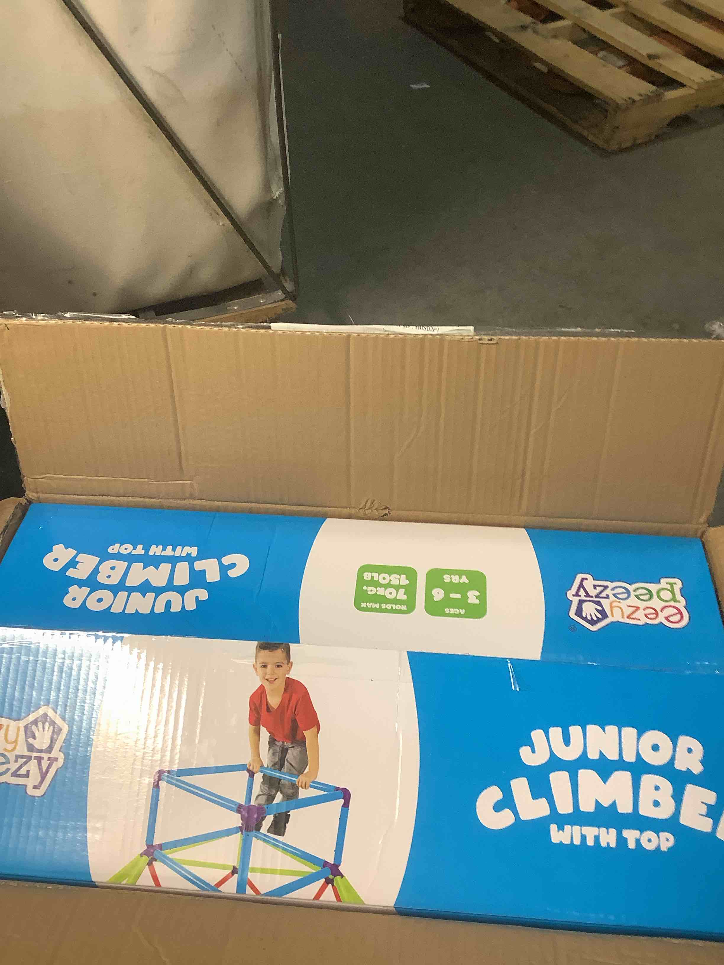 Condition photo showing Good Condition for Eezy Peezy Climber with Top - Active Indoor Outdoor Play Set Climbing Dome Equipment Toys - Fun for Kids Ages 3 to 6 Years Old, Green