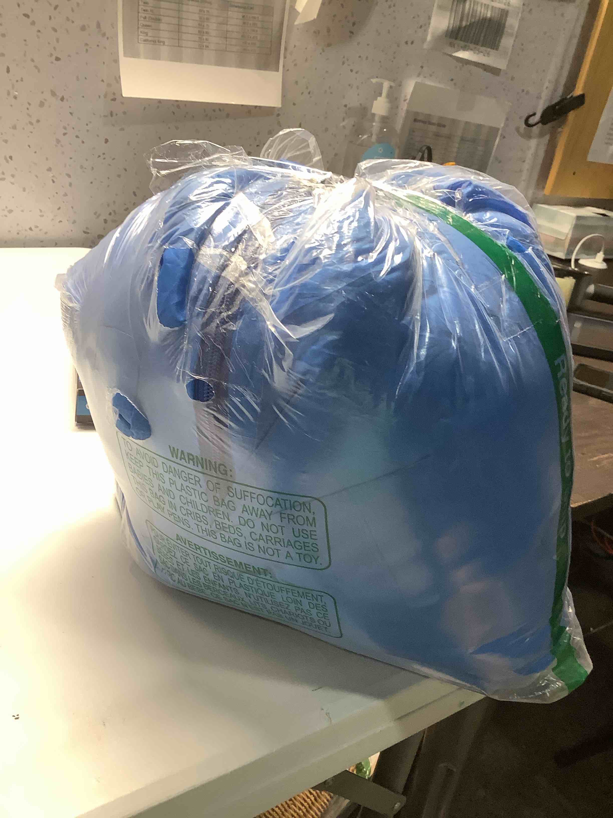 Condition photo showing Good Condition for MalloMe Sleeping Bags for Adults Cold Weather & Warm - Backpacking Camping Sleeping Bag for Kids 10-12, Girls, Boys - Lightweight Compact Camping Essentials Gear Accessories Hiking Sleep Must Haves 50-80°F Everyday 3 Season - Blue