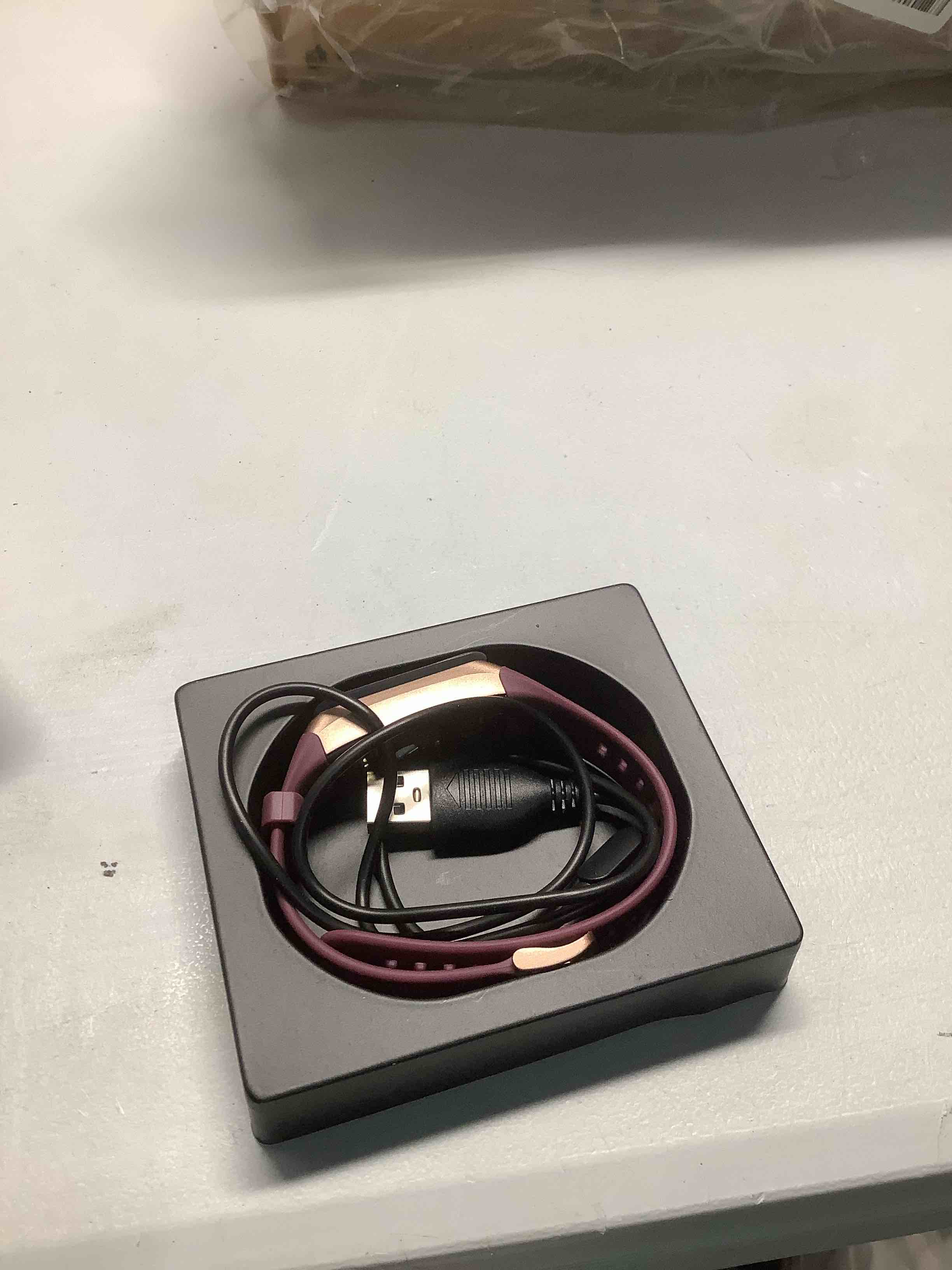 Condition photo showing Good Condition for Fitness Tracker with 24/7 Heart Rate Blood Oxygen Sleep Monitor, 1.1" AMOLED Touch Screen Activity Tracker Smart Watches, IP68 Waterproof Step Counter Pedometer for Women Men bordeaux