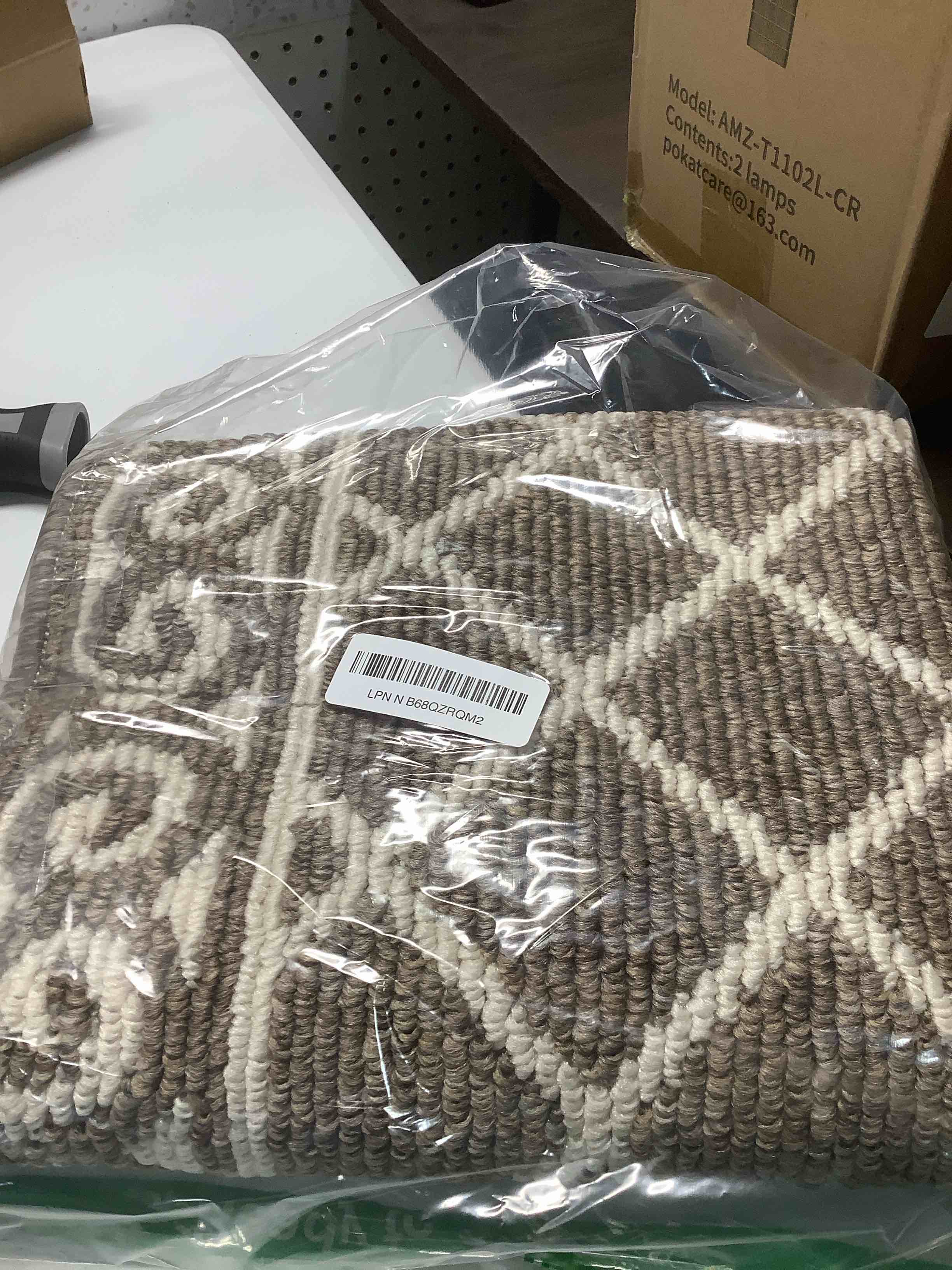 Condition photo showing Good Condition for HEBE Indoor Door Mat 24''x36'' Non Slip Front Door Welcome Mats Washable Shoe Mats Dirt Trapper for Entryway Low Profile Kitchen Carpet for Entrance Hallways Entrance Mat for Dogs 2' x 3' (Rectangular) Coffee