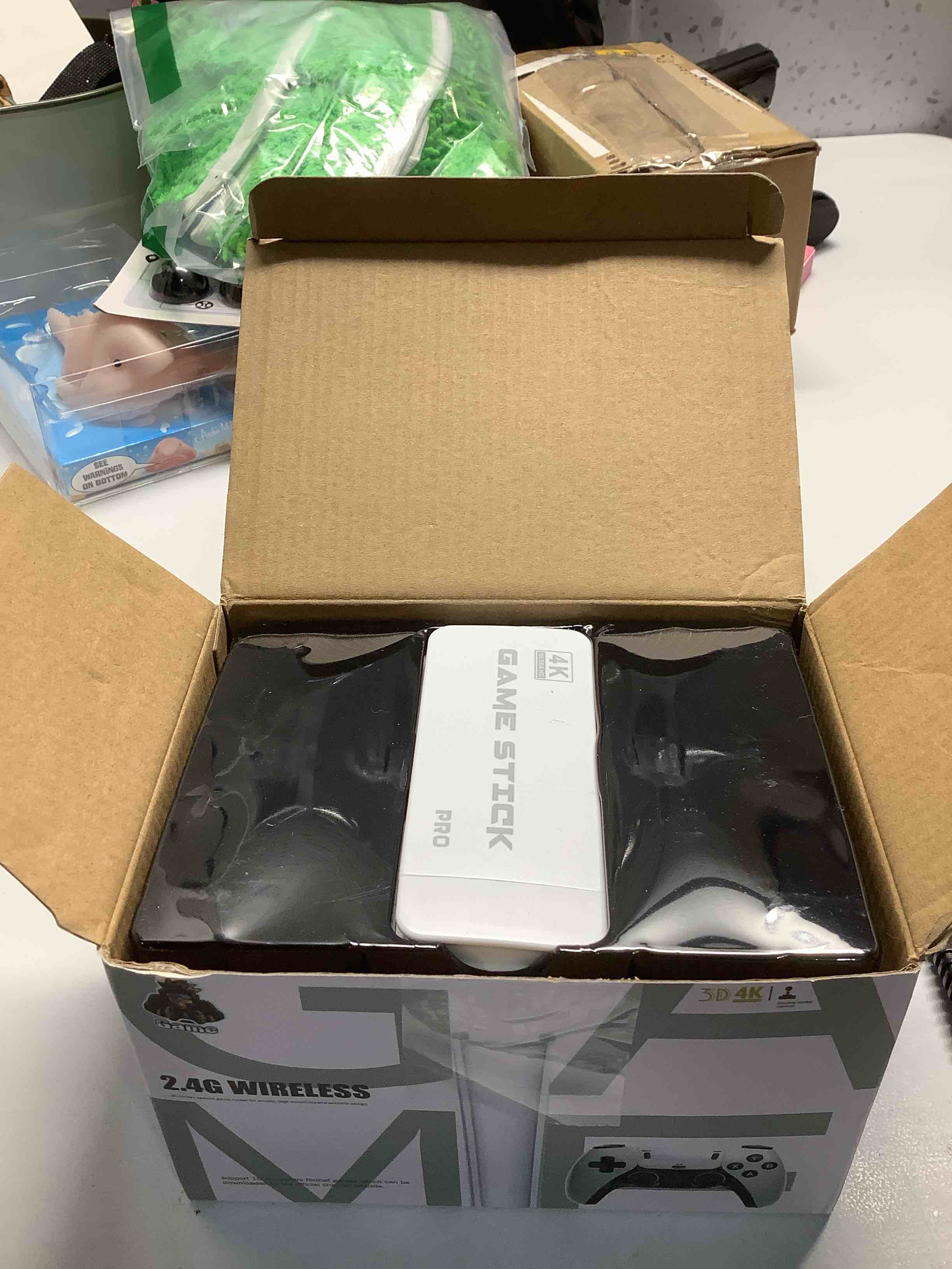 Condition photo showing Good Condition for 2026 New Wireless Retro Game Console, 23 Emulators and 40000+Games, Plug and Play 4K HDMI TV Game Stick, with Dual 2.4G Wireless Controllers (White)