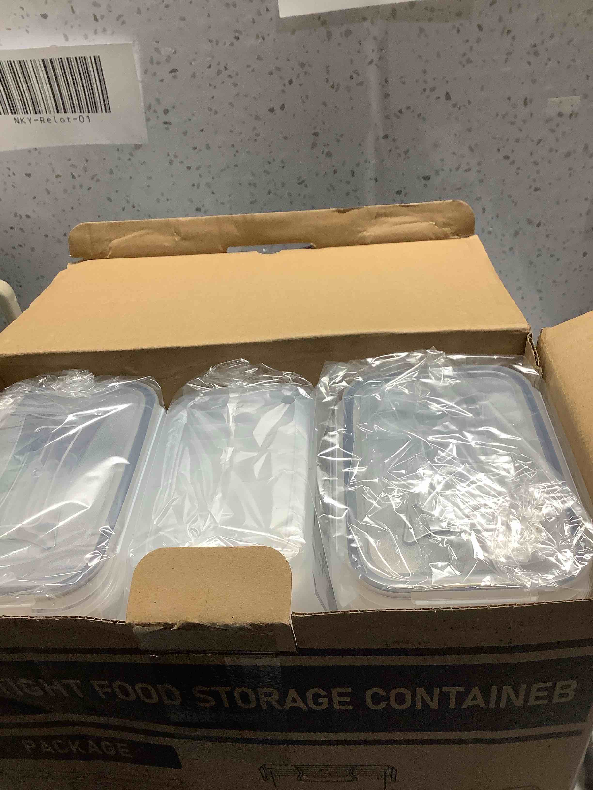Condition photo showing Good Condition for PRAKI Airtight Food Storage Containers Set with Lids - 24 PCS, BPA Free Kitchen and Pantry Organization, Plastic Leak-proof Canisters for Cereal Flour & Sugar - Labels & Marker Black
