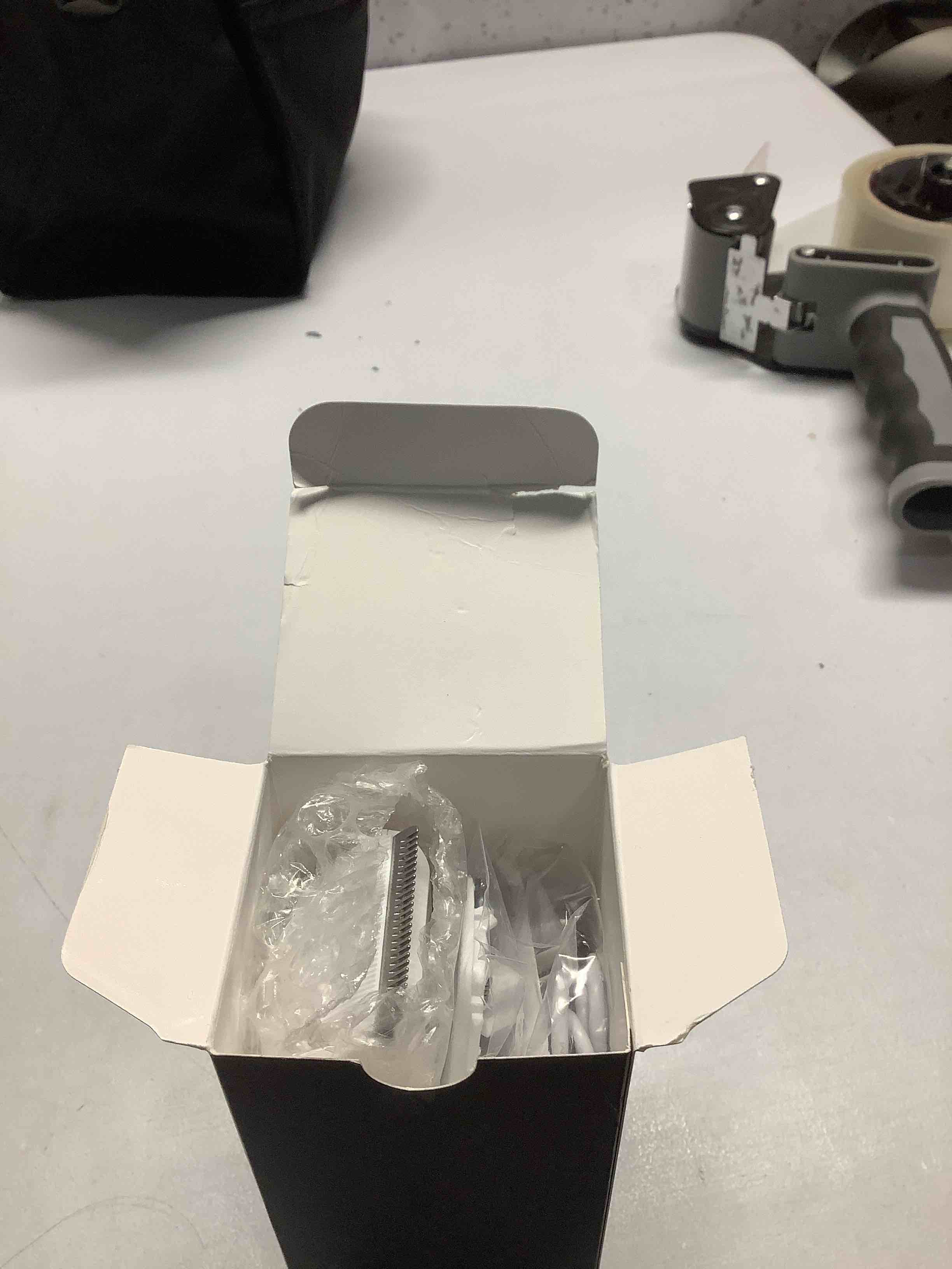 Condition photo showing Good Condition for Dog Cat Home Hair Waterproof Clipper Portable Electric USB Rechargeable Pet Grooming Tools Low Noise Shaver Cordless Trimmer for Small and Large Pets White+narrow Blade