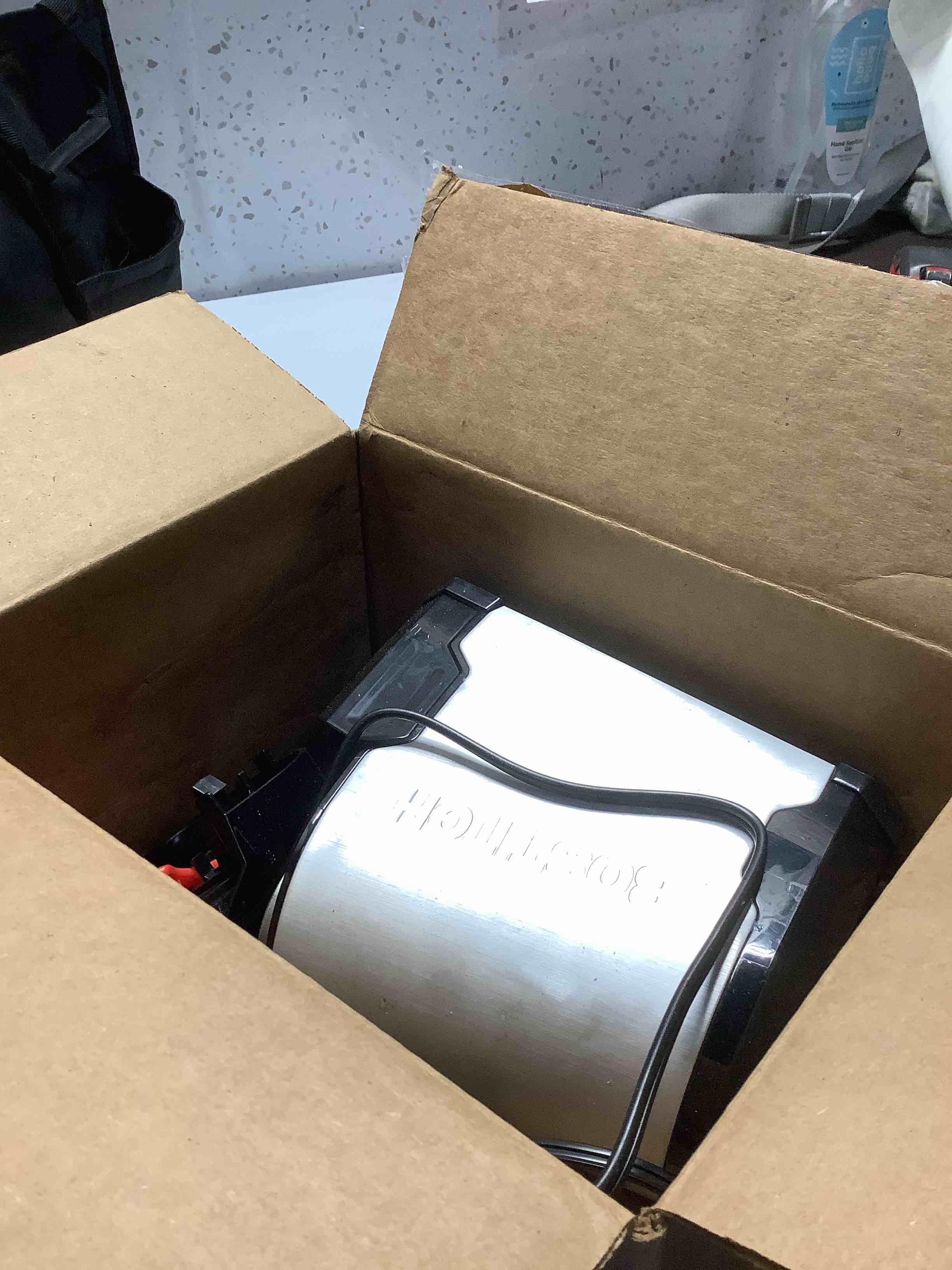 Condition photo showing Good Condition for Bostitch Office SuperPro Glow Electric Pencil Sharpener, Heavy Duty Commercial Classroom, Replaceable Cutter Cartridge System, 6-Hole, Silver/Black 1 Count (Pack of 1)