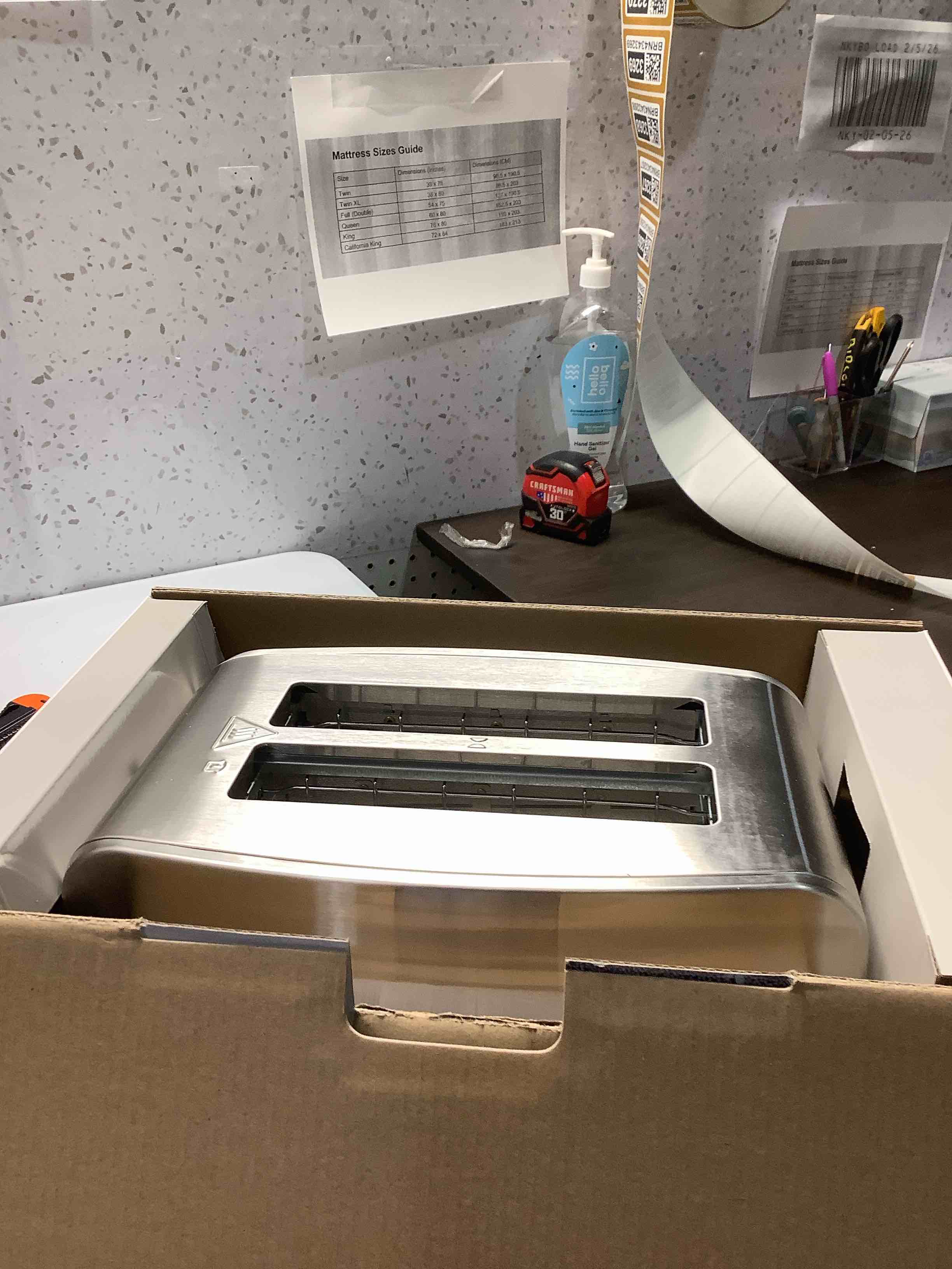 Condition photo showing Good Condition for Cuisinart 2-Slice XL Slot Stainless Steel Toaster, Stainless Steel, CPT-1600