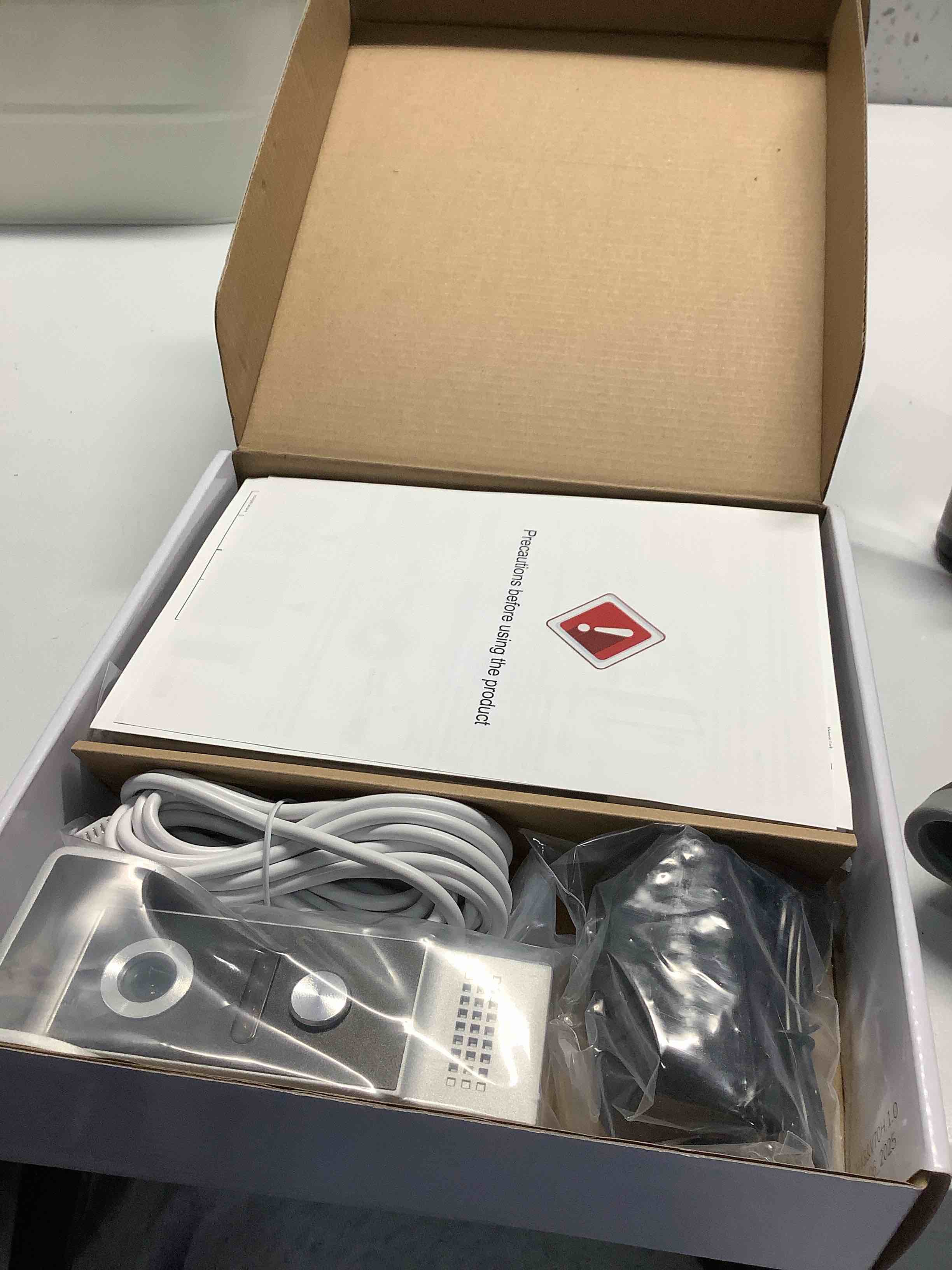 Condition photo showing Good Condition for AMOCAM Wired Video Intercom System, 7 Inches Video Doorbell Door Phone System, HD Camera Kits Support Unlock, Monitoring, Dual-Way Intercom for Villa Home Office Apartment