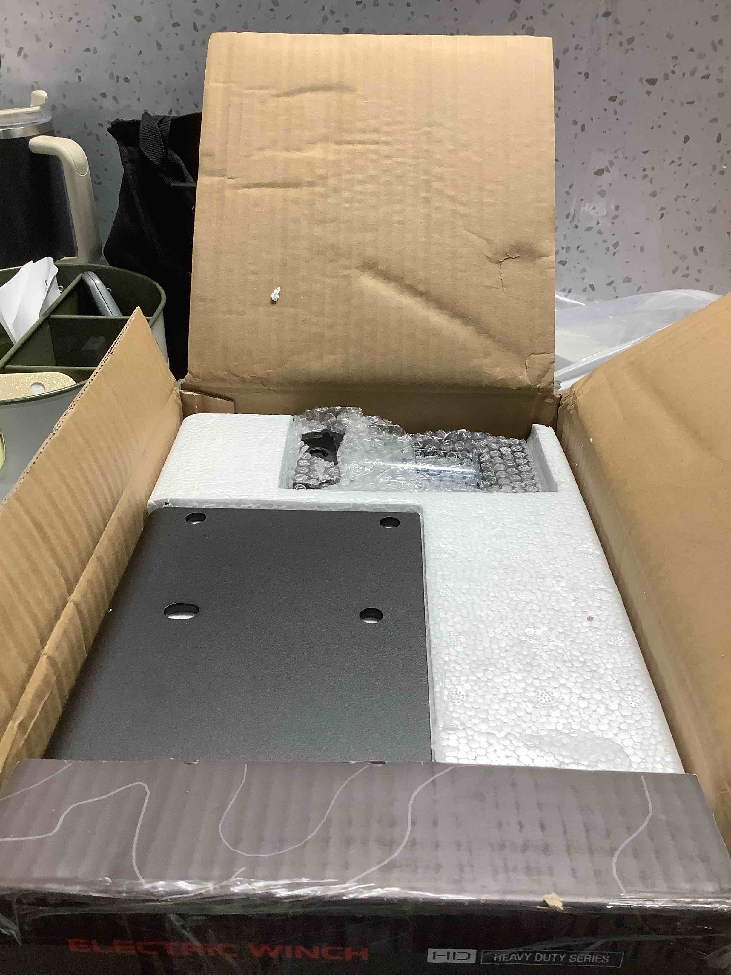 Condition photo showing Good Condition for RUGCEL WINCH 2000lb,for ATV, with Steel Cable,ATV Winch with Wired Manual Remote Control Switch,with Mounting Plate,with Roller Fairlead&Hook