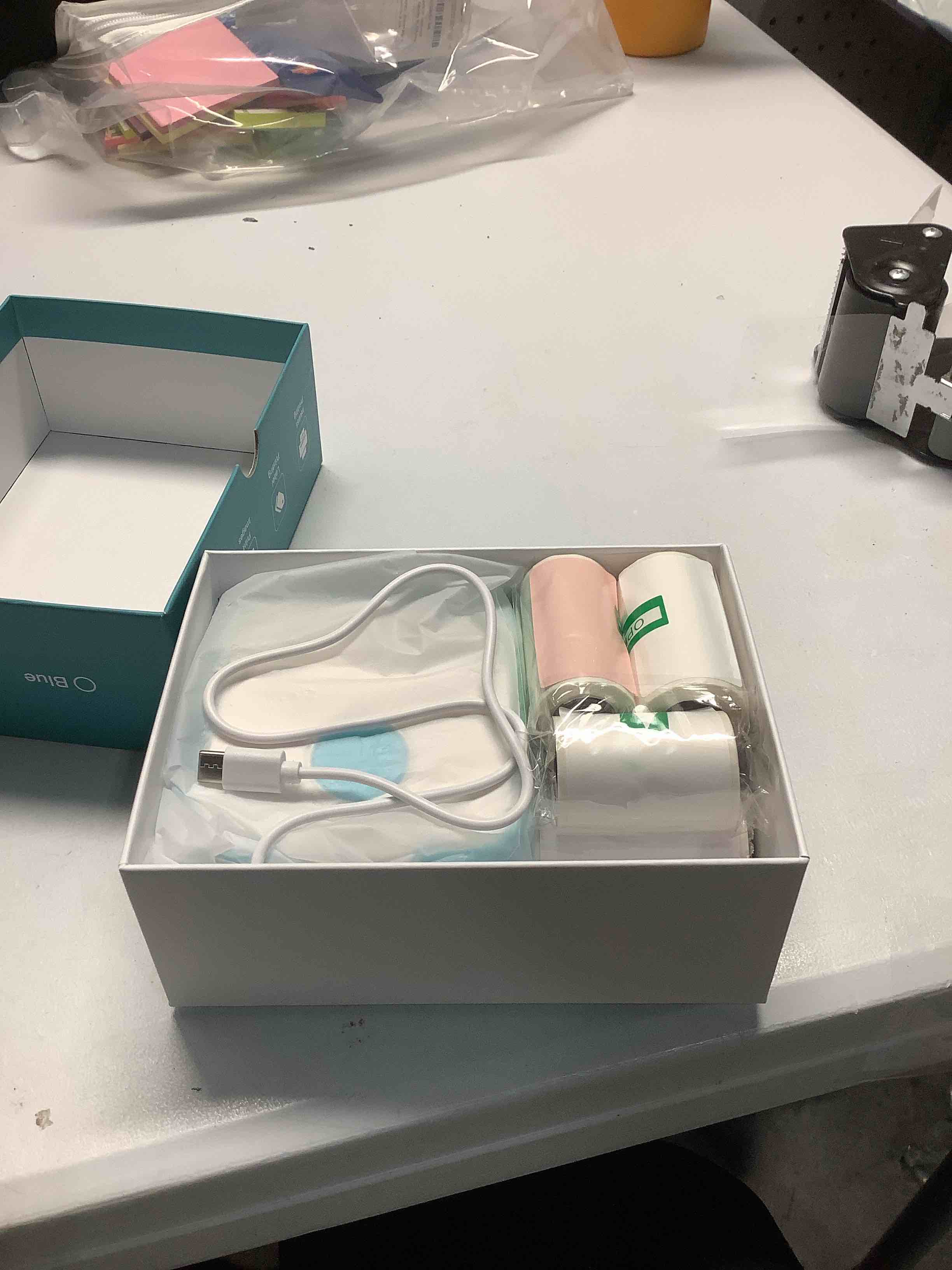 Condition photo showing Good Condition for Label Maker Machine with Tape, Little Printer, Portable Thermal Printer Compatible with iOS & Android, Sticker Maker for School, Home, Office, Photos, Notes (Blue)