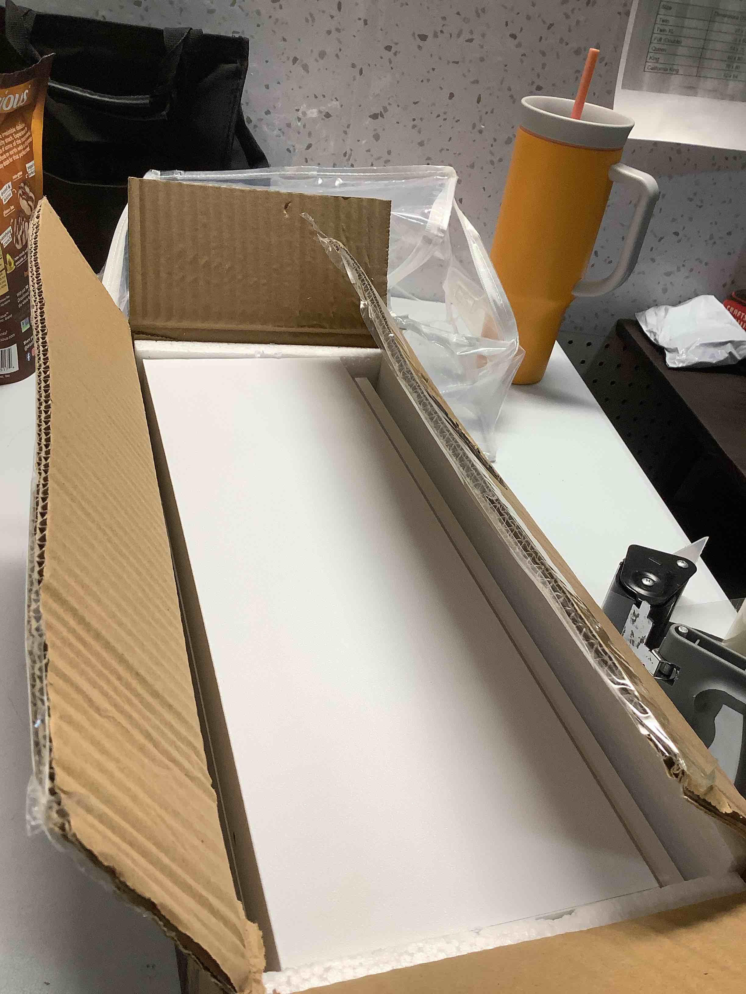 Condition photo showing Good Condition for RICHER HOUSE 5 Set White Floating Shelves, Wall Mounted Shelves for Wall Decor, Modern Picture Ledge Shelf with Lip for Storage Nursery, Bedroom, Living Room, Bathroom - White White 5pcs*15.75in