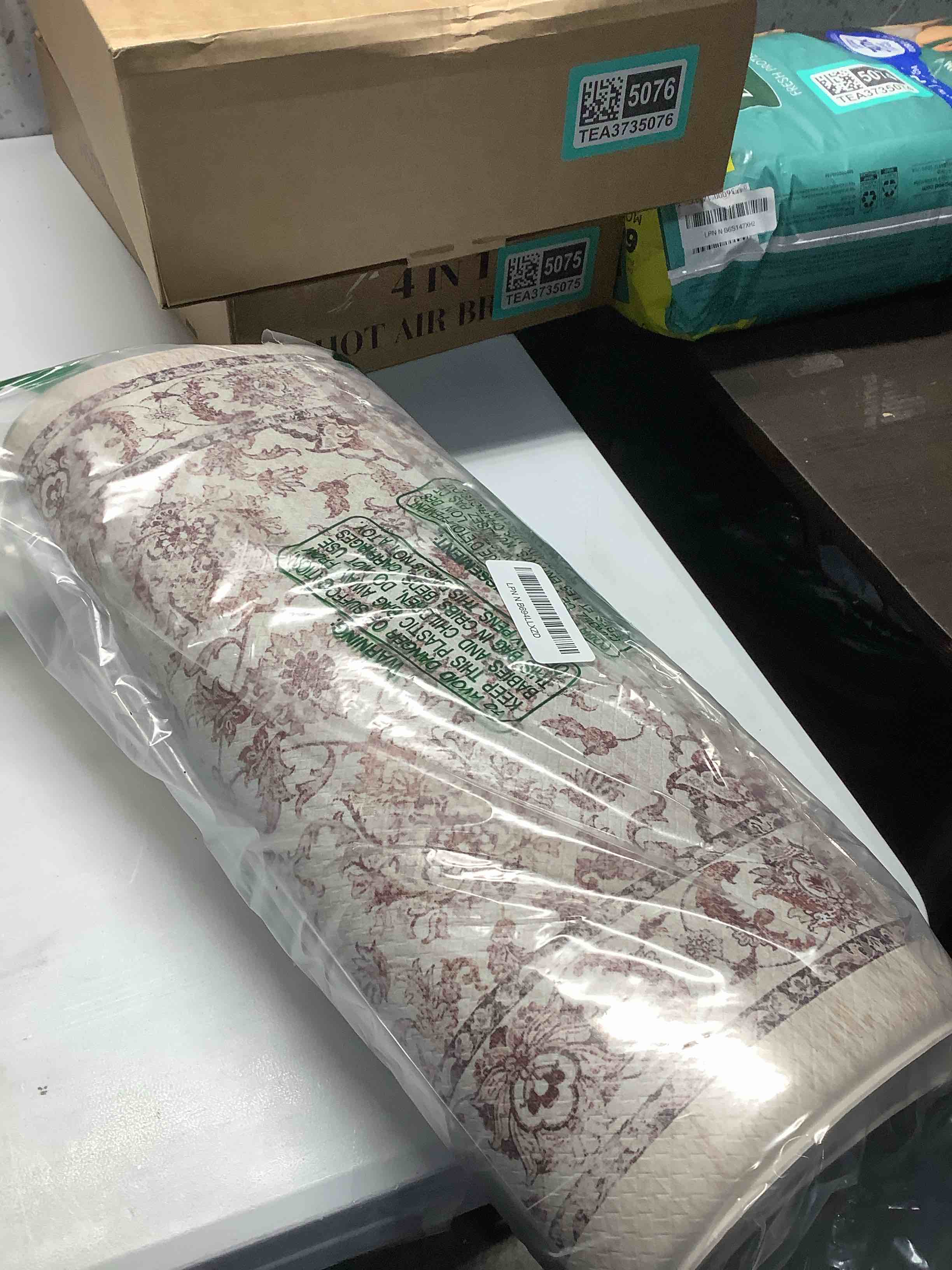 Condition photo showing Good Condition for KIMODE Anti Fatigue Mats for Kitchen Floor,Kitchen Rugs Sets of 2 Non Slip,Padded Cushioned Kitchen Floor Mats,Memory Foam Kitchen Mat for Sink Laundry Office Desk,17"x29.5"+17" x47”,Khaki 17"x29.5"+17"x47”--0.47 inches Khaki