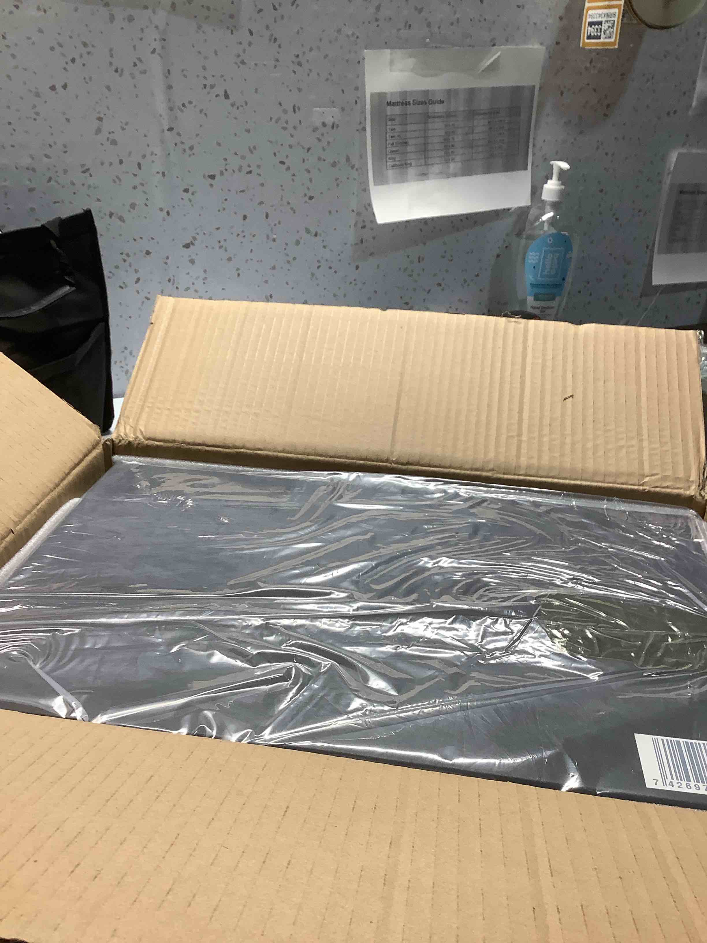 Condition photo showing Good Condition for ROTHWELL 12 Slot Leather Watch Box with Valet Drawer - Luxury Watch and Jewelry Case Display Organizer, Microsuede liner, Mens Locking Storage Holder Large Glass Top (Black/Grey)