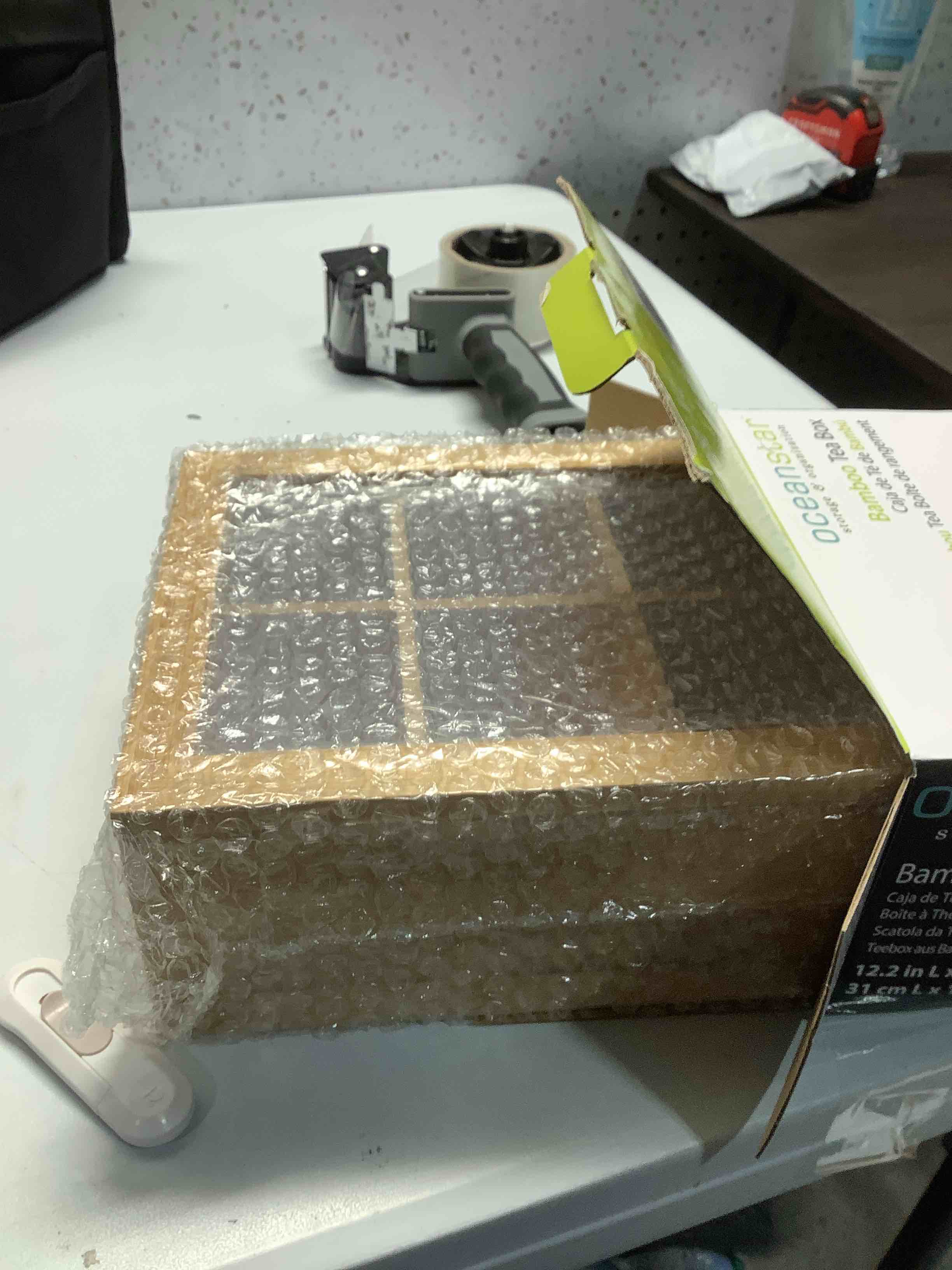 Condition photo showing Good Condition for Oceanstar Bamboo Tea Box, Natural