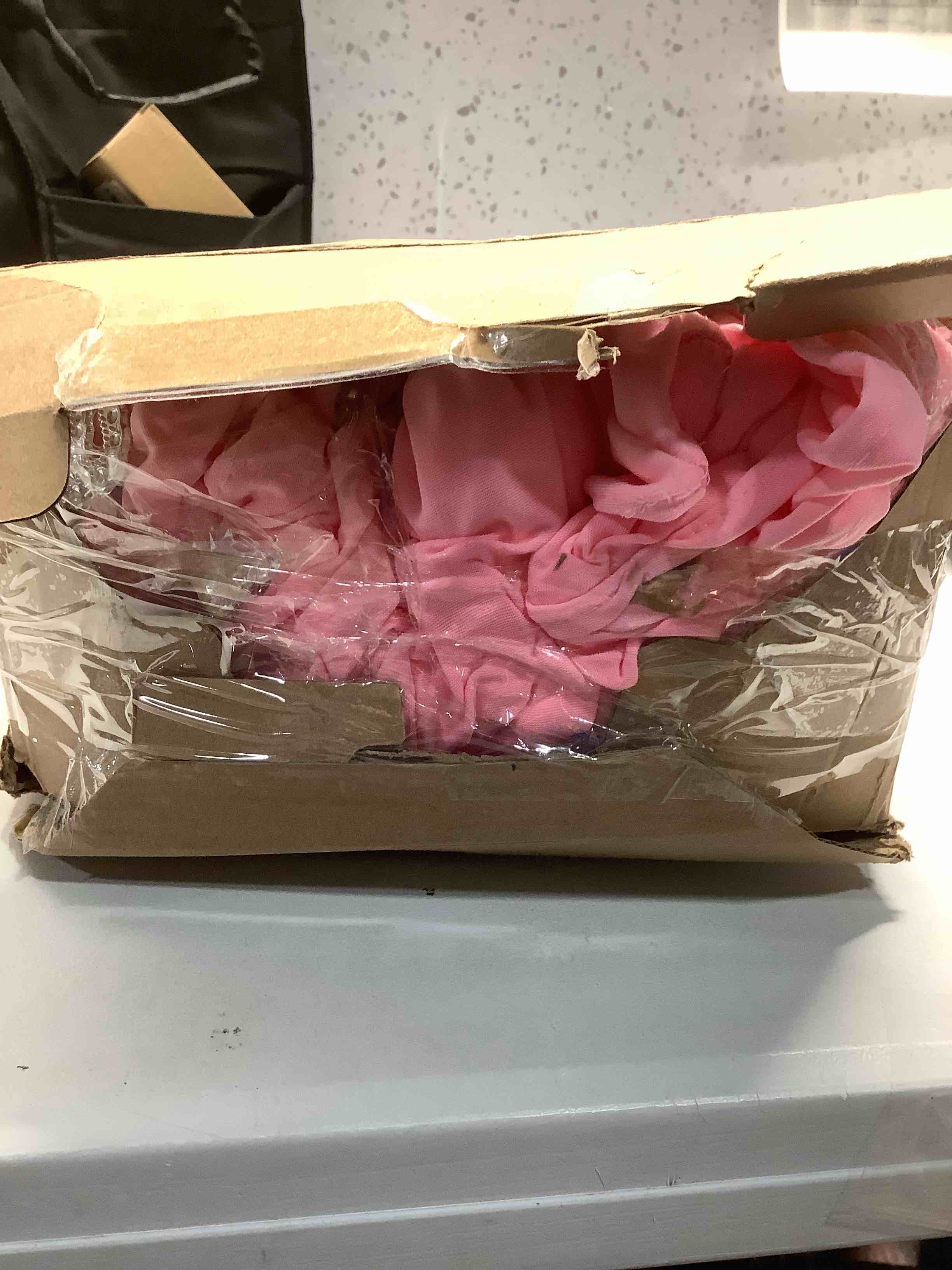 Condition photo showing Good Condition for VitalCozy 100 Pcs Spandex Chair Sashes with Crown Buckle Slider Stretch Chair Bands Cover Ties for Wedding, Banquet, Gala, Corporate Event, Birthday Party, Baby Shower(Pink)