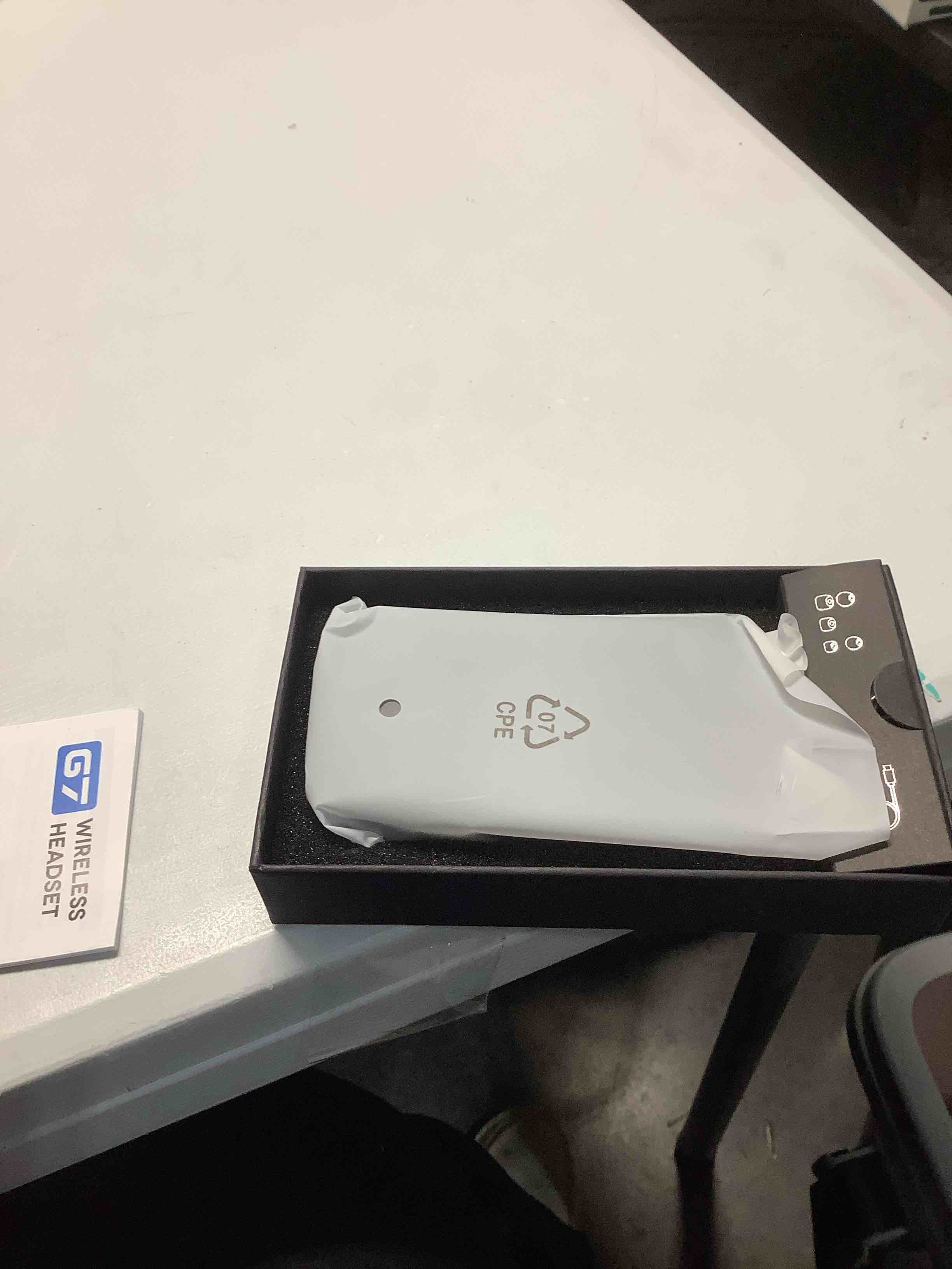 Condition photo showing Good Condition for Bluetooth Headset, Wireless Earpiece with Upgrade Noise Canceling Mic,500mAh Charging Case Support 72H Talking Time,Hand-Free Headphones with Mute Button for Computer Cell Phones Trucker Work Black