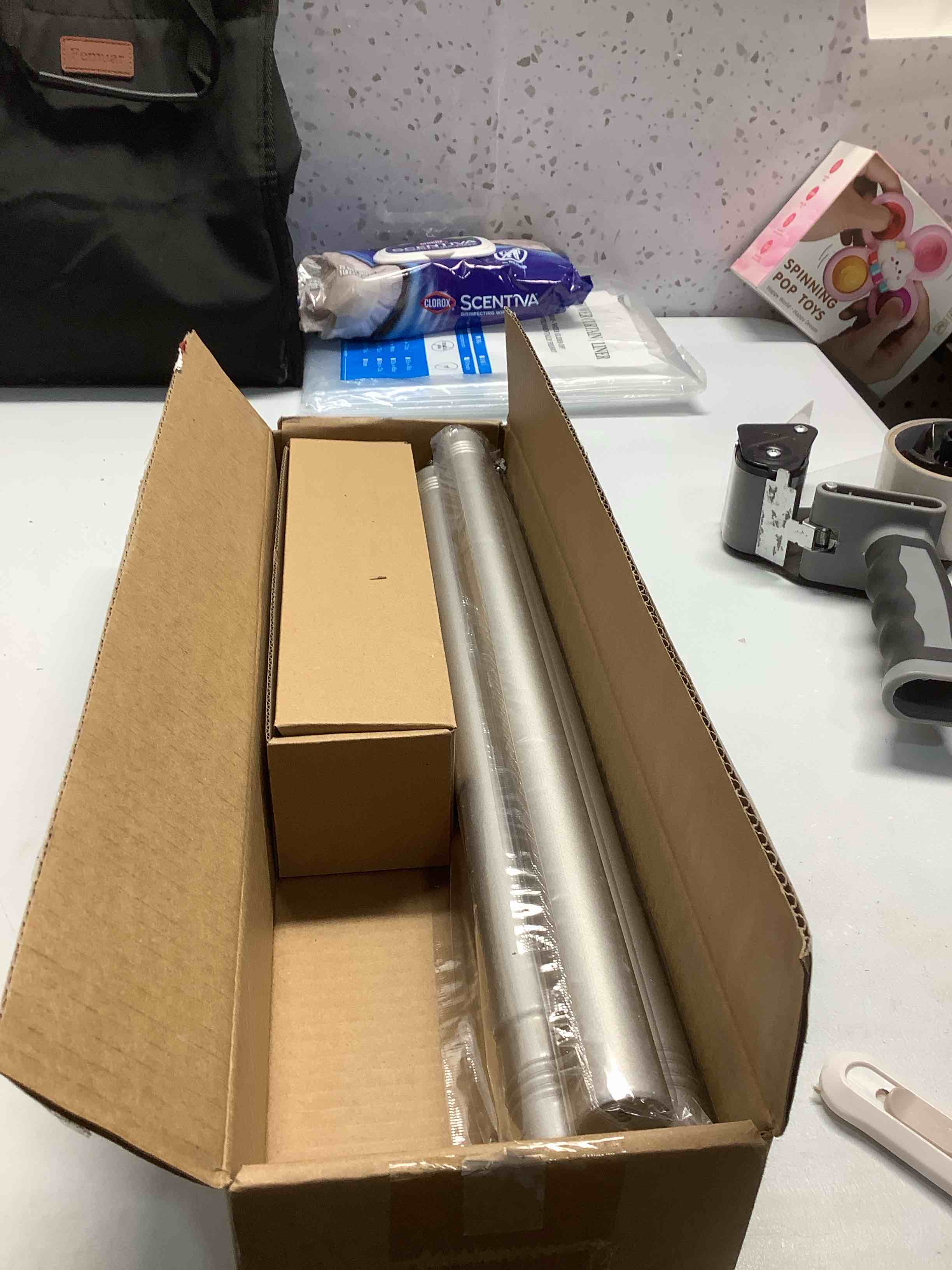 Condition photo showing Good Condition for BRIOFOX Silver Curtain Rods for Windows 48 to 84 Inch Adjustable Length Heavy Duty 1 Inch Diameter Window Curtain Rods for Indoor Ourdoors With Classic Square Finials 48"-88" Silver