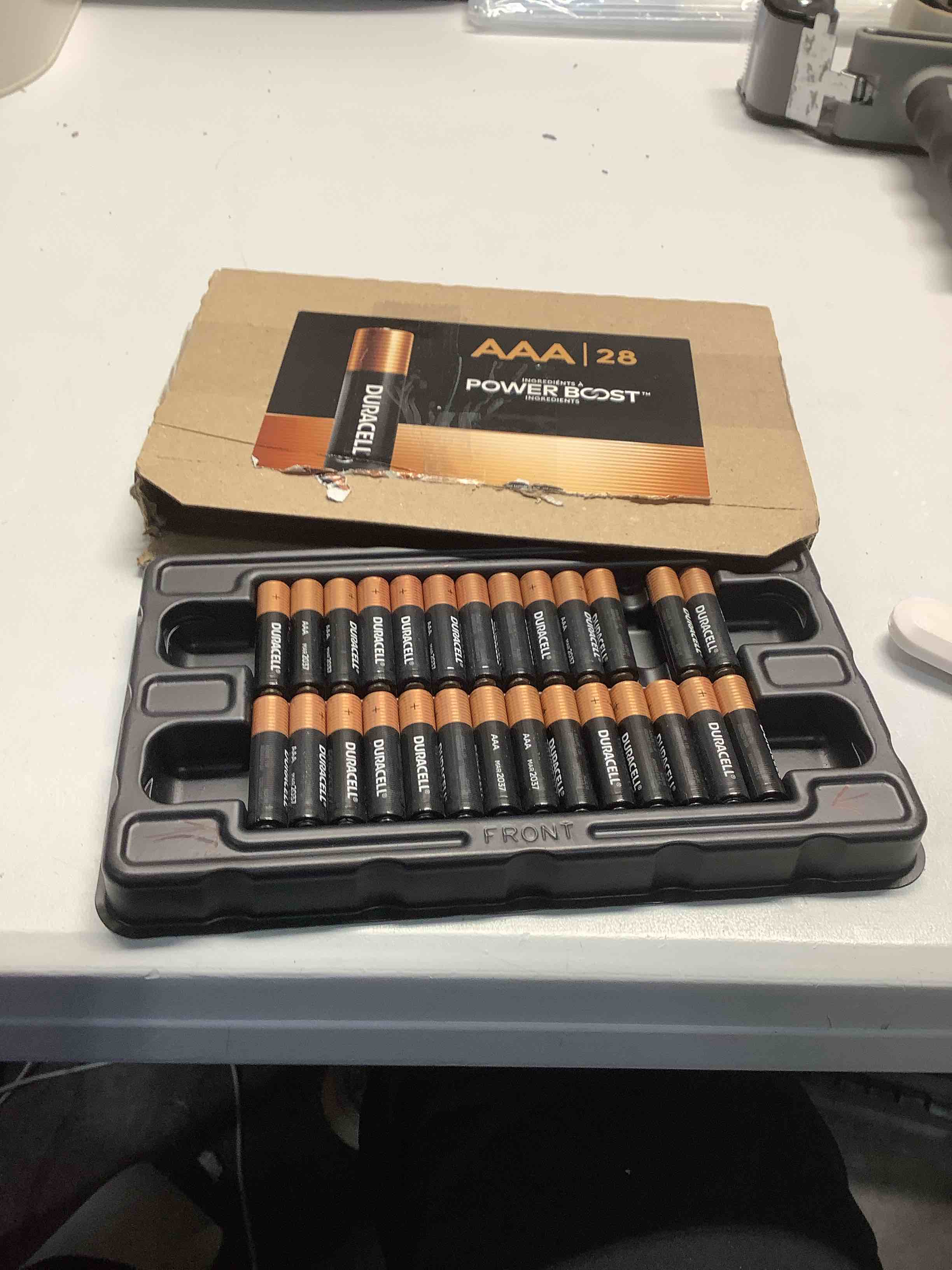 Condition photo showing Good Condition for Duracell Coppertop AAA Alkaline Batteries with POWER BOOST Ingredients, 28 Count (Pack of 1), Long-Lasting Alkaline in Re-closable Pack for Quick Access and Organized Storage AAA - 28 Count (pack of 1)