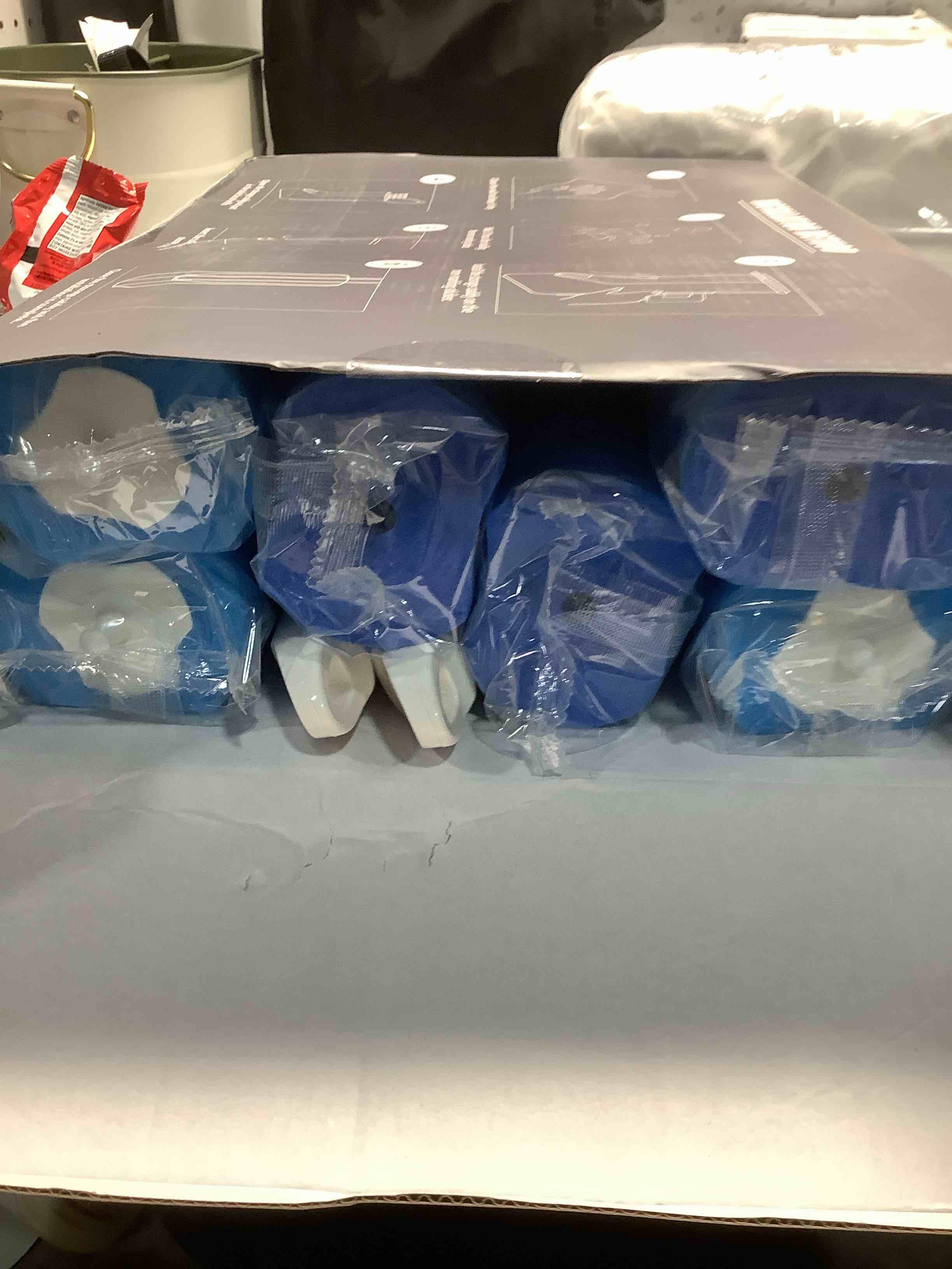 Condition photo showing Good Condition for Disposable Toilet Bowl Brush and Holder, Toilet Cleaning System-2 Toilet Bowl Wand, 2 Storage Caddy&72 Toilet Brush Refills for Effective Deep Scrub Toilet, Wall-Mount Toilet Brush, 2 Pack. 2 Pack White Toilet Brush Set