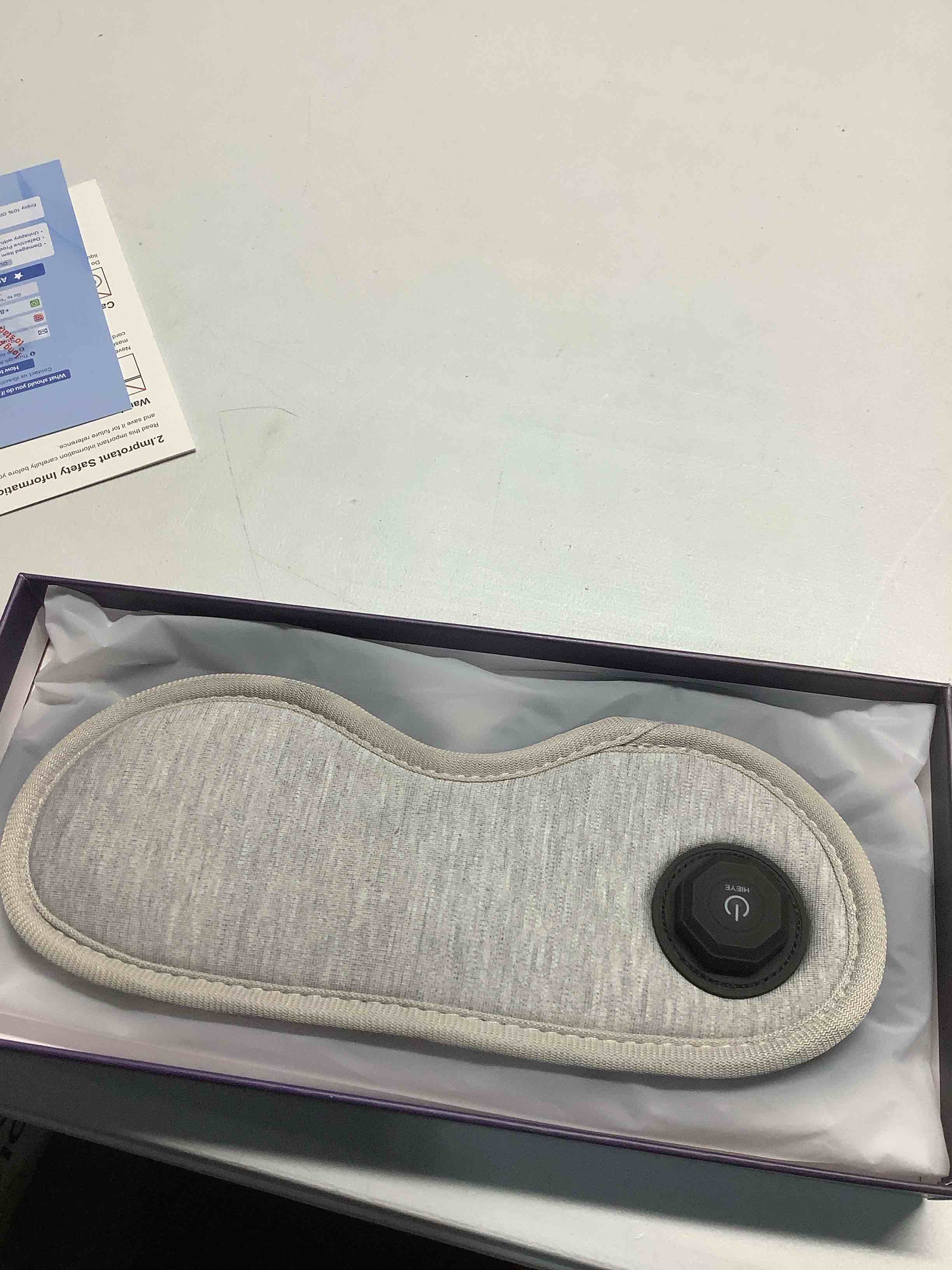 Condition photo showing Good Condition for Heated Eye Mask - Cordless Eye Mask for Dry Eyes, FSA - HSA Eligible, Eye Relief, Improved Sleep, Washable Eye Heating pad for Travel and with Replaceable Shell (Gray)
