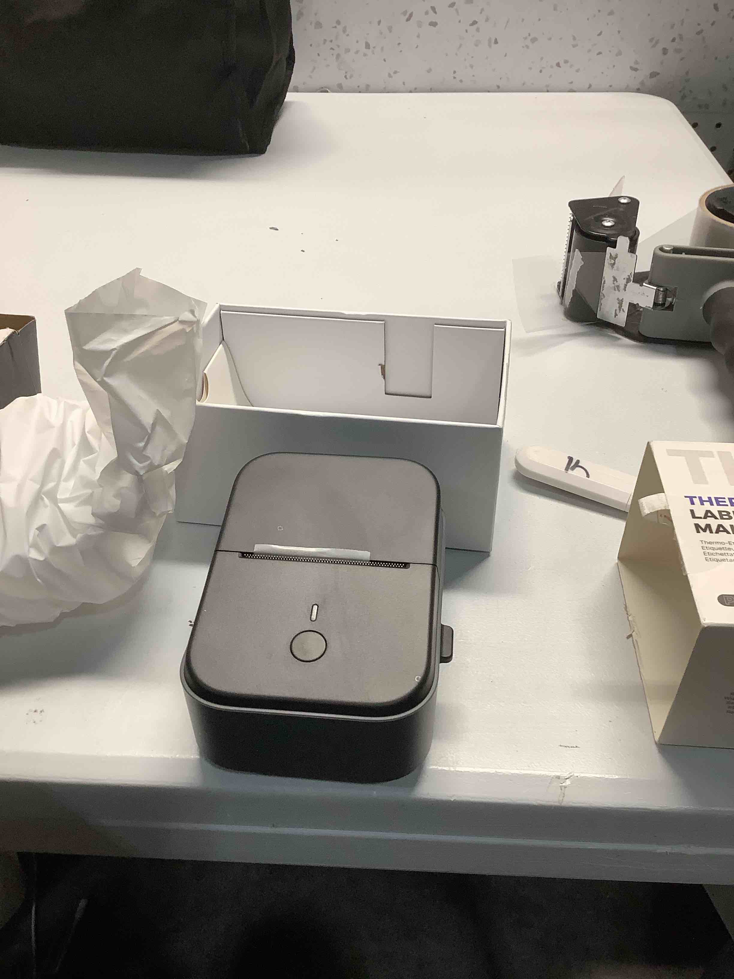 Condition photo showing Good Condition for PM260 Label Maker Machine with Tape, 2 Inch Label Tape Maker Bluetooth Label Printer, Inkless Portable Label Maker with Smart AI APP for Home, Kitchen, School, Office Organization, Black