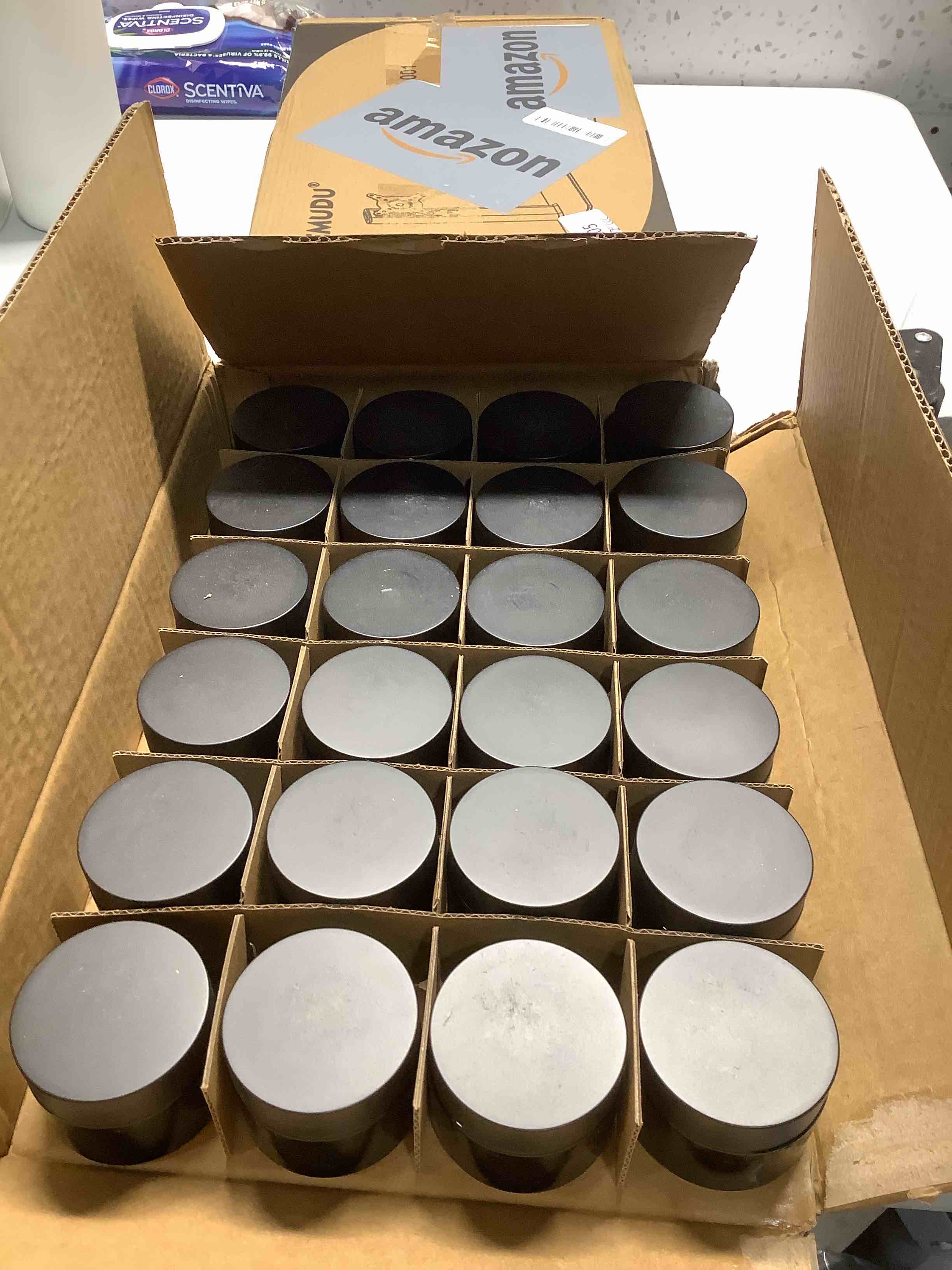 Condition photo showing Good Condition for Glass Jars with Lids,Eco-Friendly Cosmetic Containers with Airtight Black Lids & Liners, Multi-Color Options for Cream, Lotion, Body Butter, DIY Skincare Travel Jars (Green, 2oz) Green 2oz