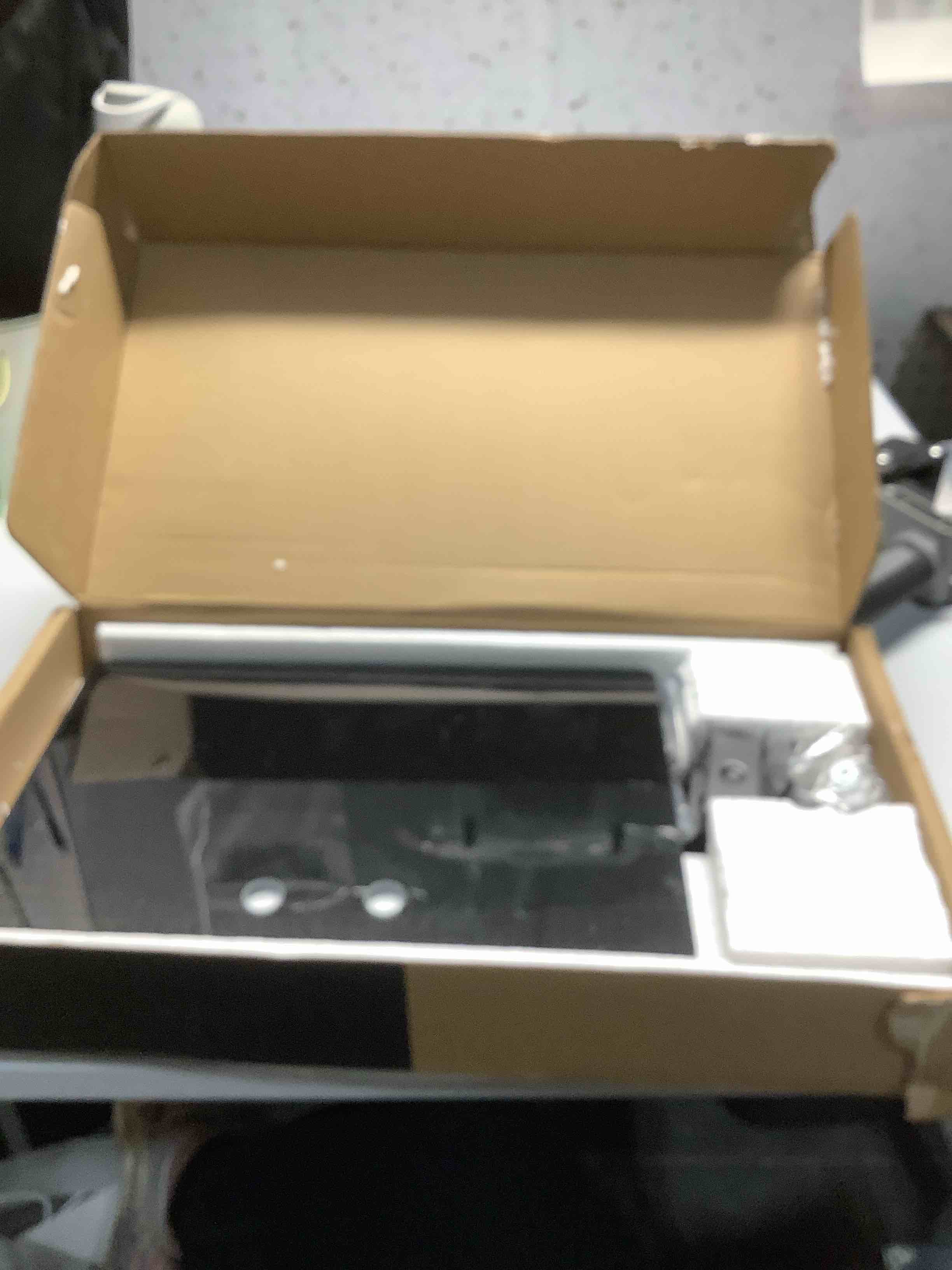 Condition photo showing Good Condition for Single LCD Computer Monitor Free-Standing Desk Stand Mount Riser for 13 inch to 32 inch screen with Swivel, Height Adjustable, Rotation, Vesa Base Stand Holds One (1) Screen up to 77Lbs(HT05B-001)) Black