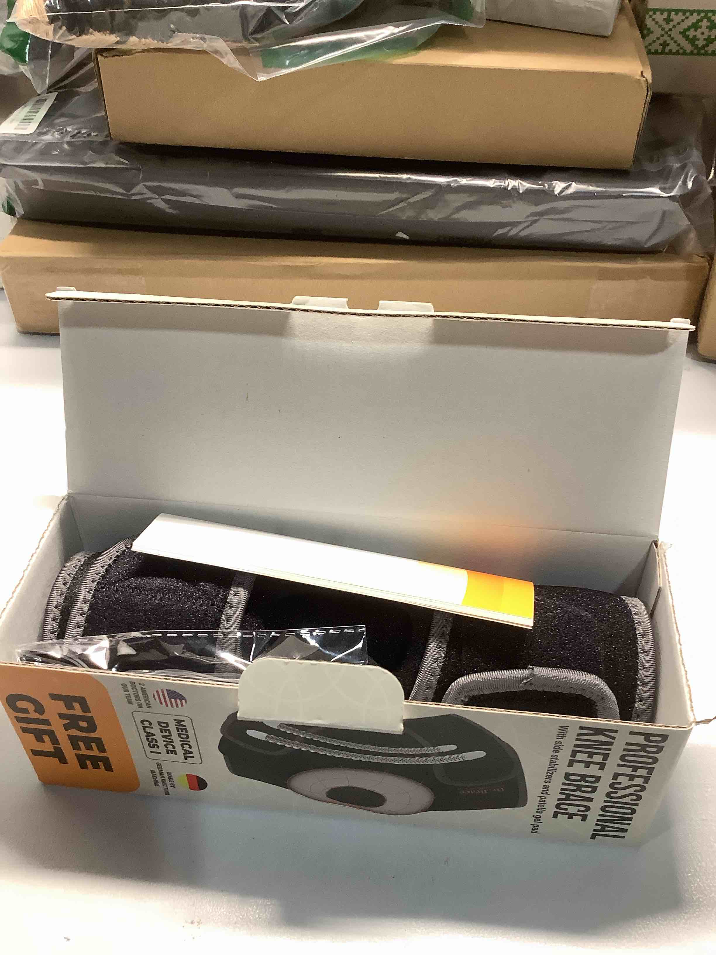 Condition photo showing Good Condition for DR. BRACE ELITE Knee Brace with Side Stabilizers & Patella Gel Pads for Maximum Knee Pain Support and fast recovery for men and women-Please Check How To Size Video (Mercury, Small) Small Mercury